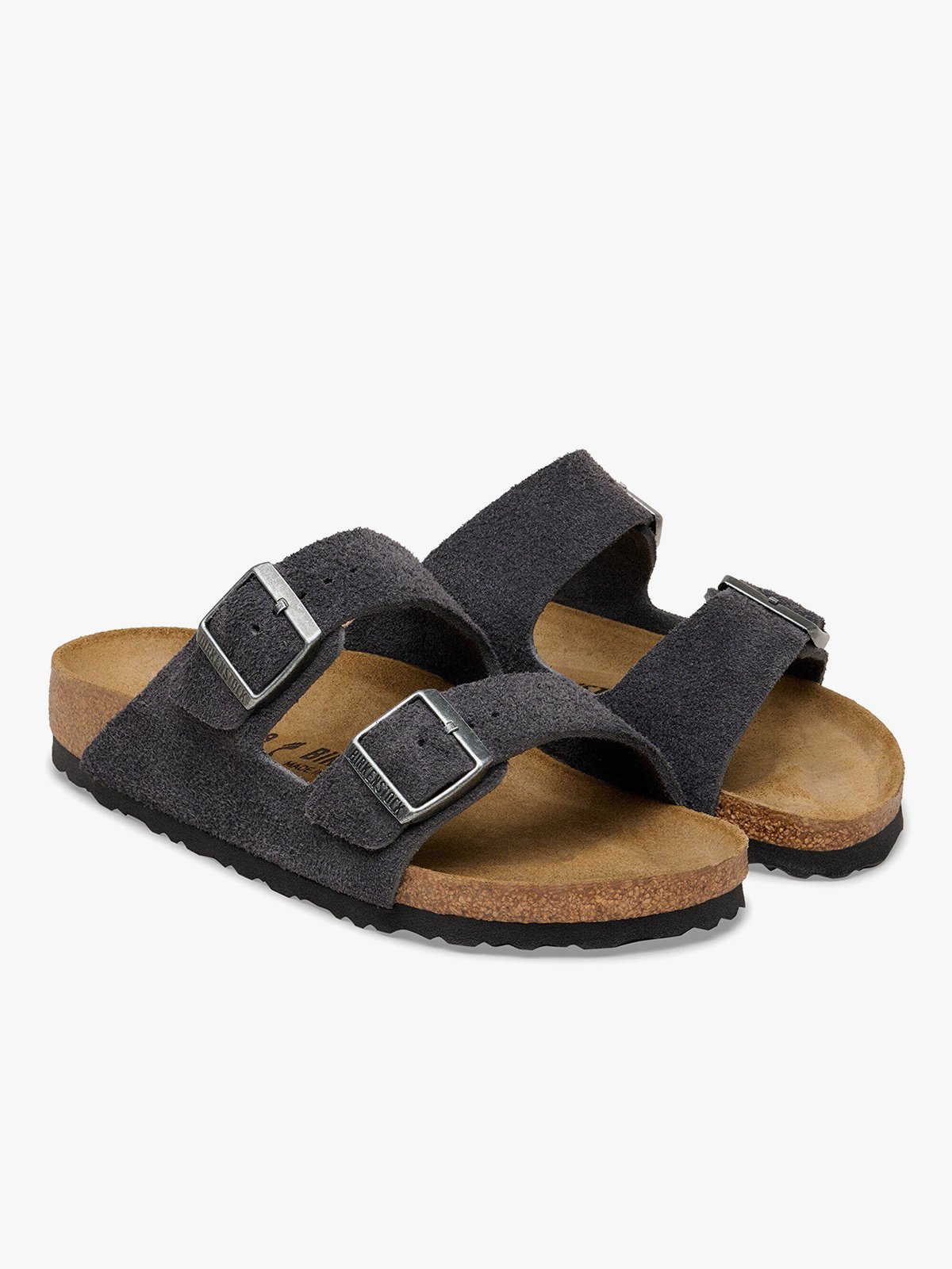 Birkenstock Arizona Suede Leather Charcoal