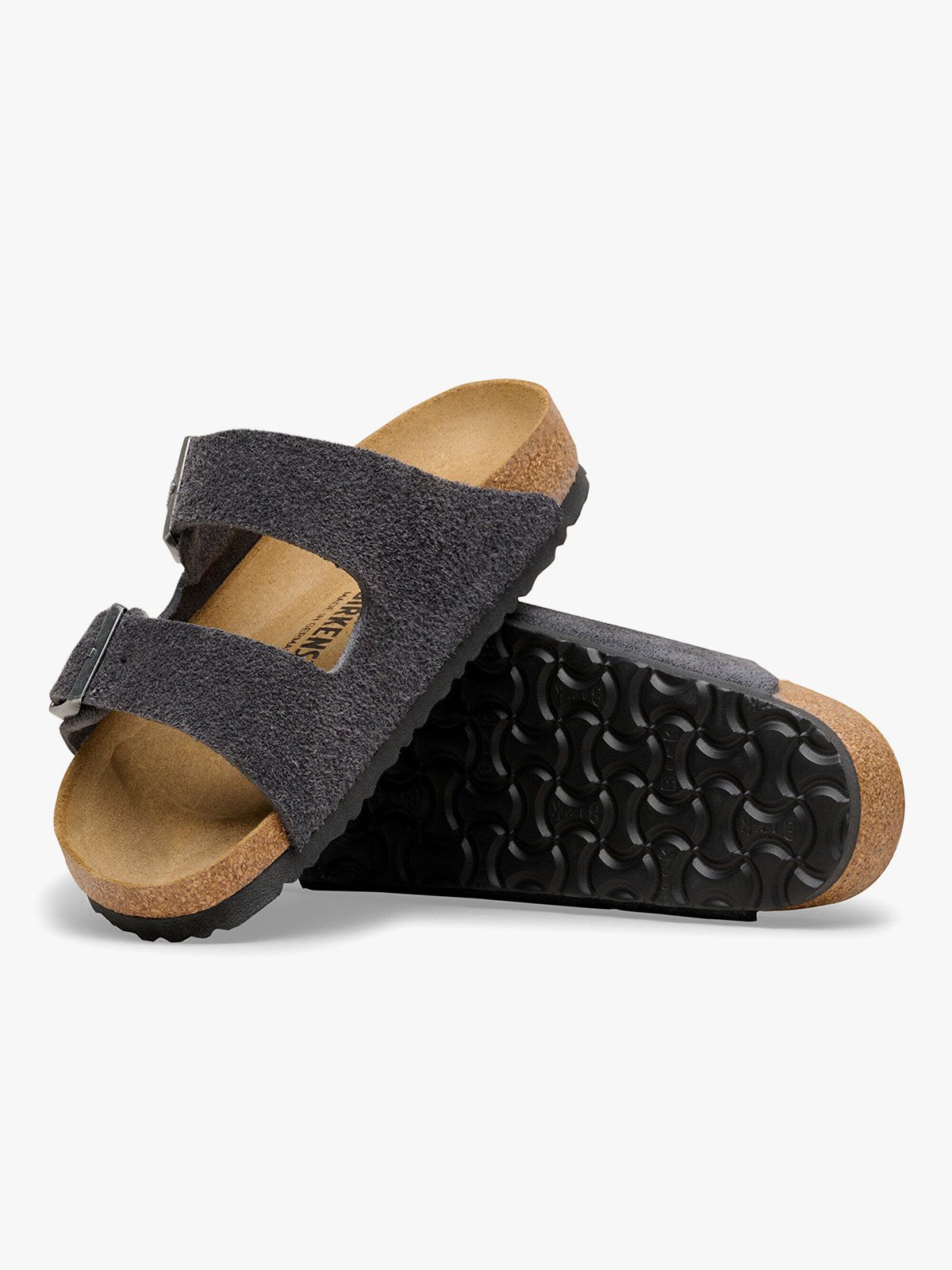 Birkenstock Arizona Suede Leather Charcoal