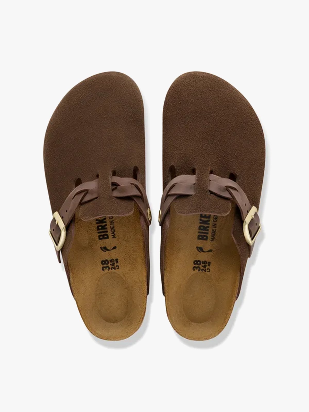 Birkenstock Boston Braided Suede Leather Carafe
