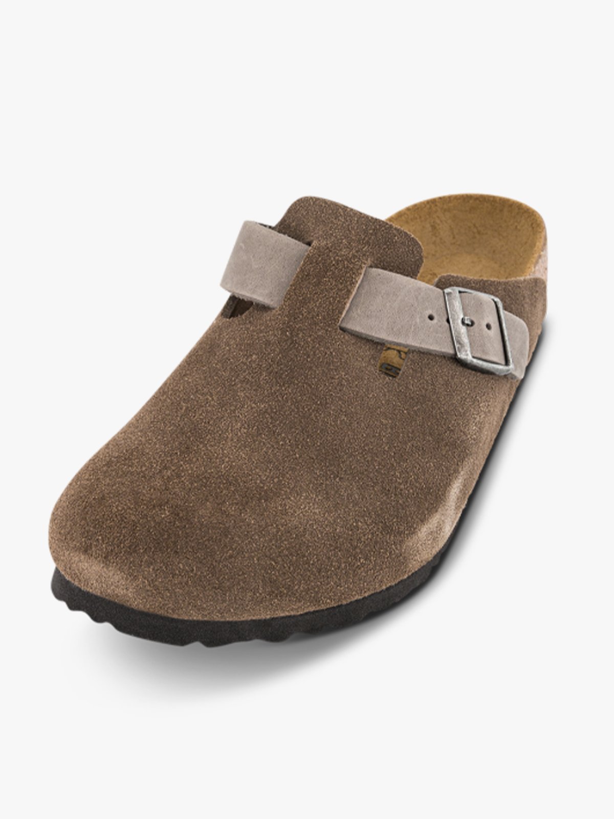 Birkenstock Boston Mixed Leather Concrete