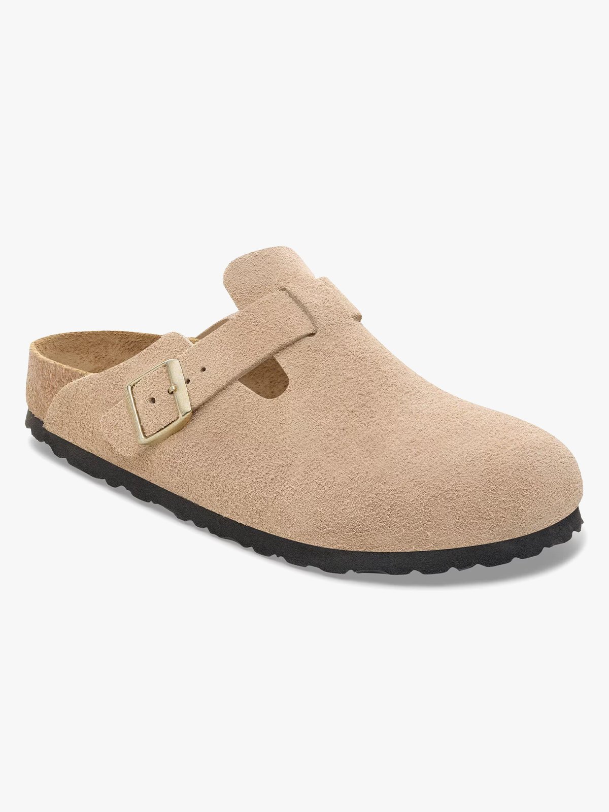 Birkenstock Boston Suede Leather Sandcastle
