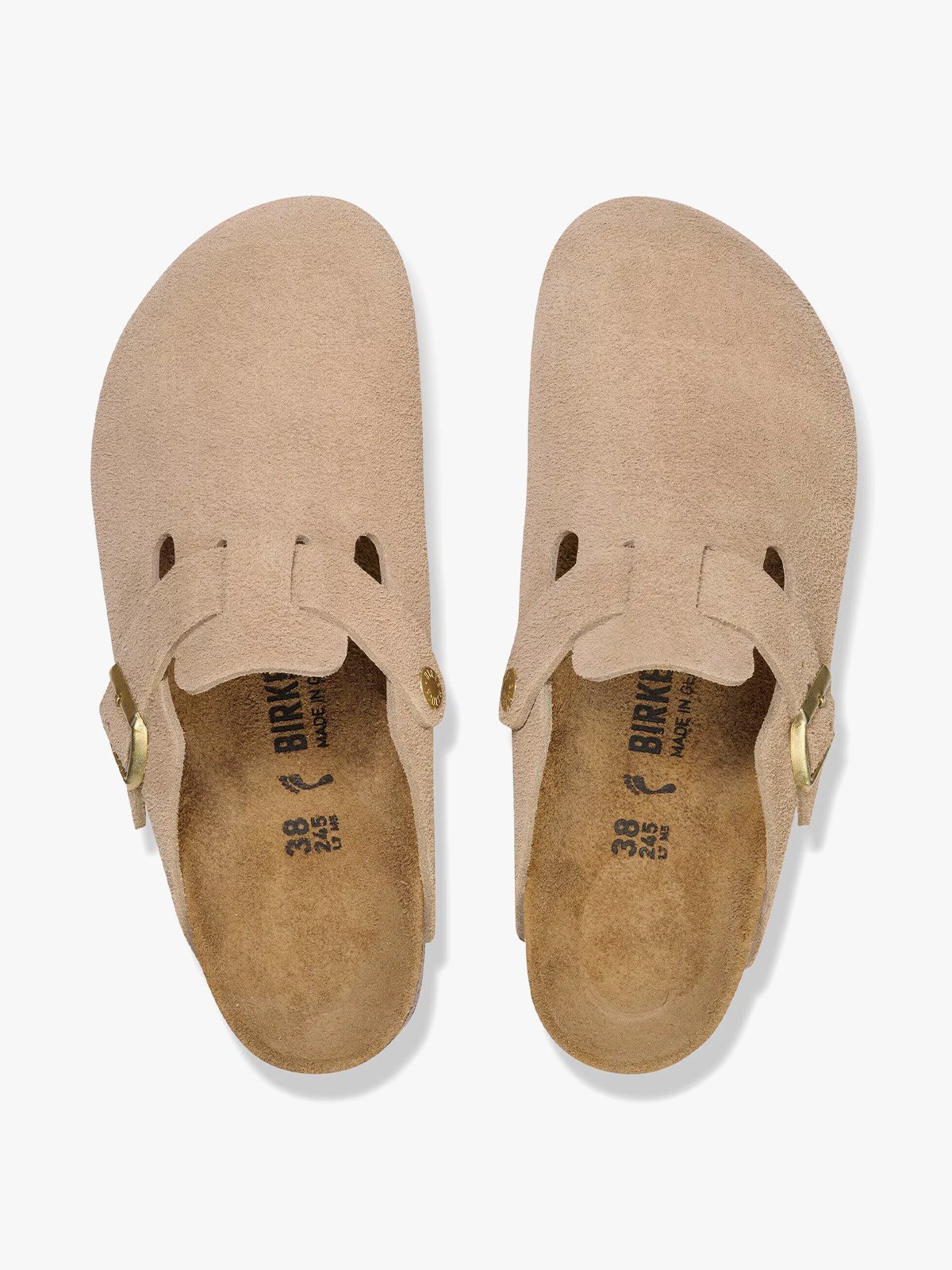 Birkenstock Boston Suede Leather Sandcastle
