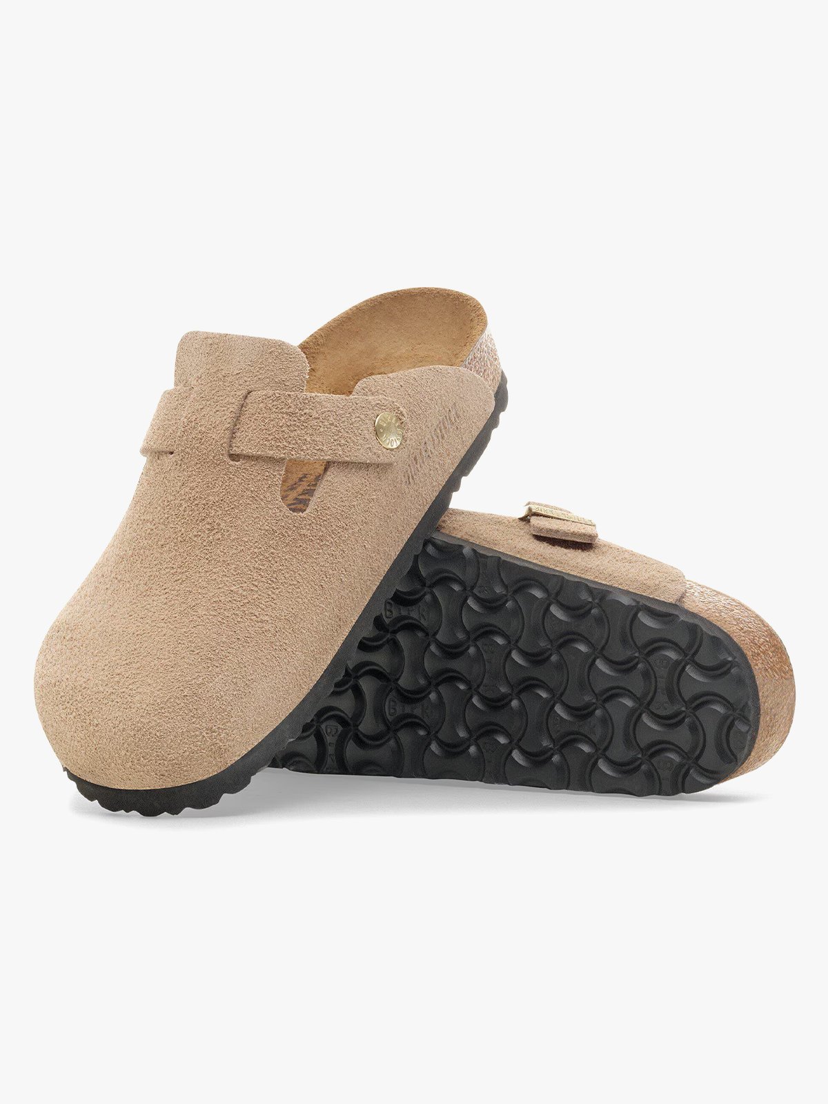 Birkenstock Boston Suede Leather Sandcastle