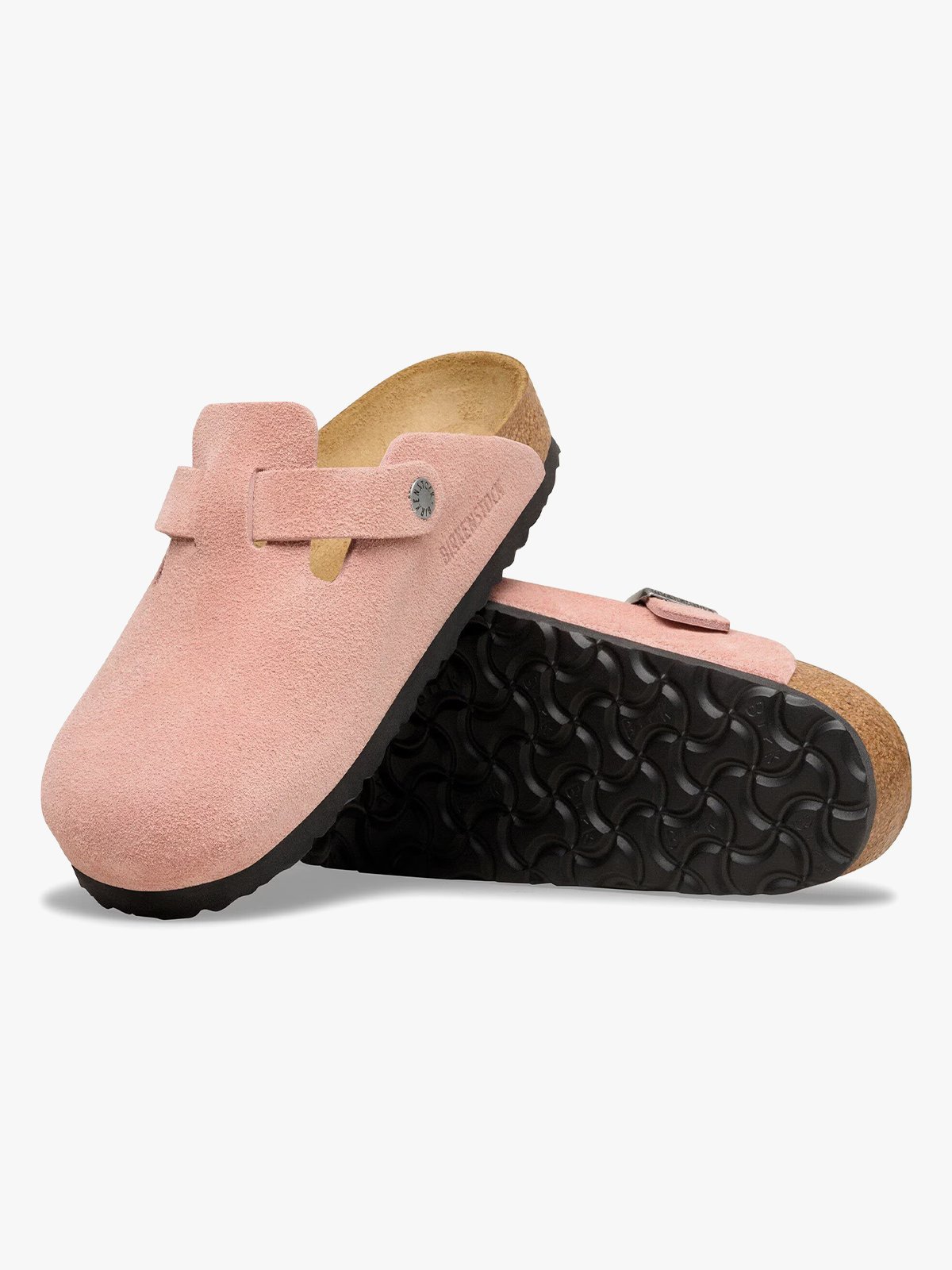 Birkenstock Boston Suede Leather Pink Clay