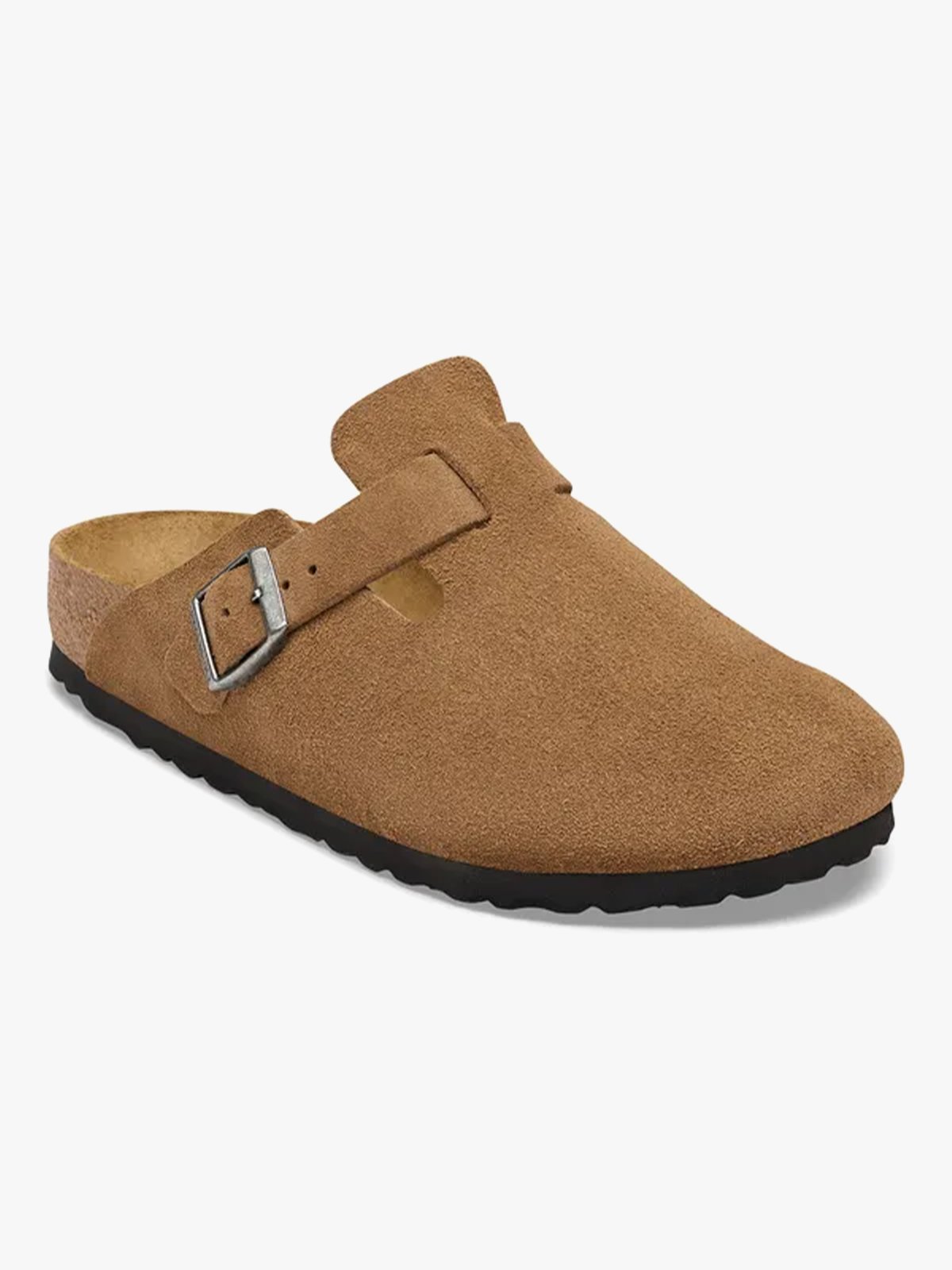 Birkenstock Boston Suede Leather Dark Tea