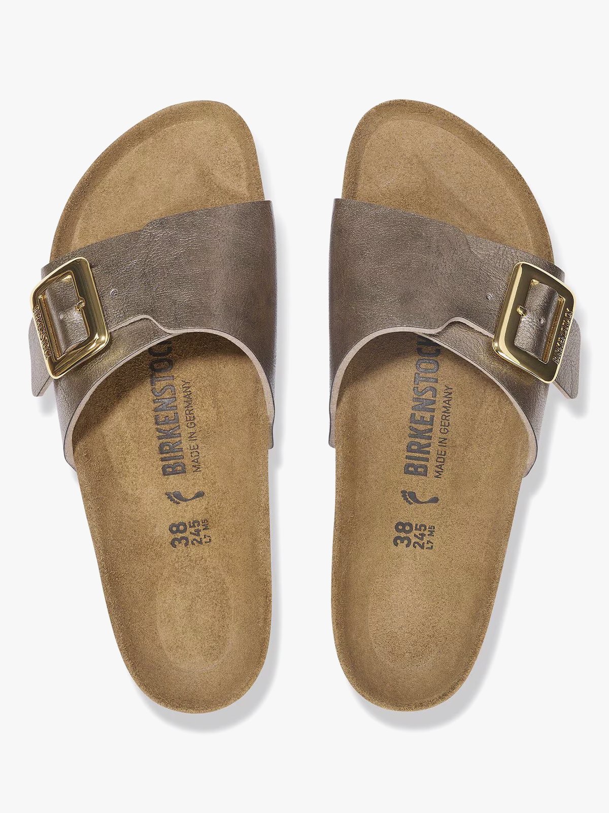 Birkenstock Catalina Cushion Buckle Birko-Flor Graceful Taupe