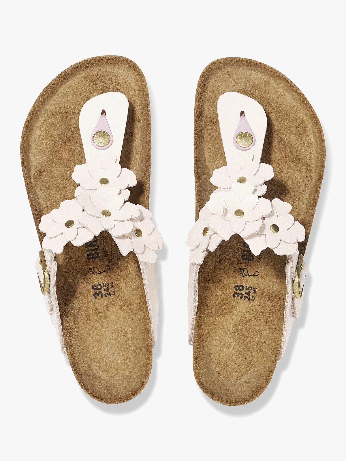 Birkenstock Gizeh Flower Embellishment Light Rose