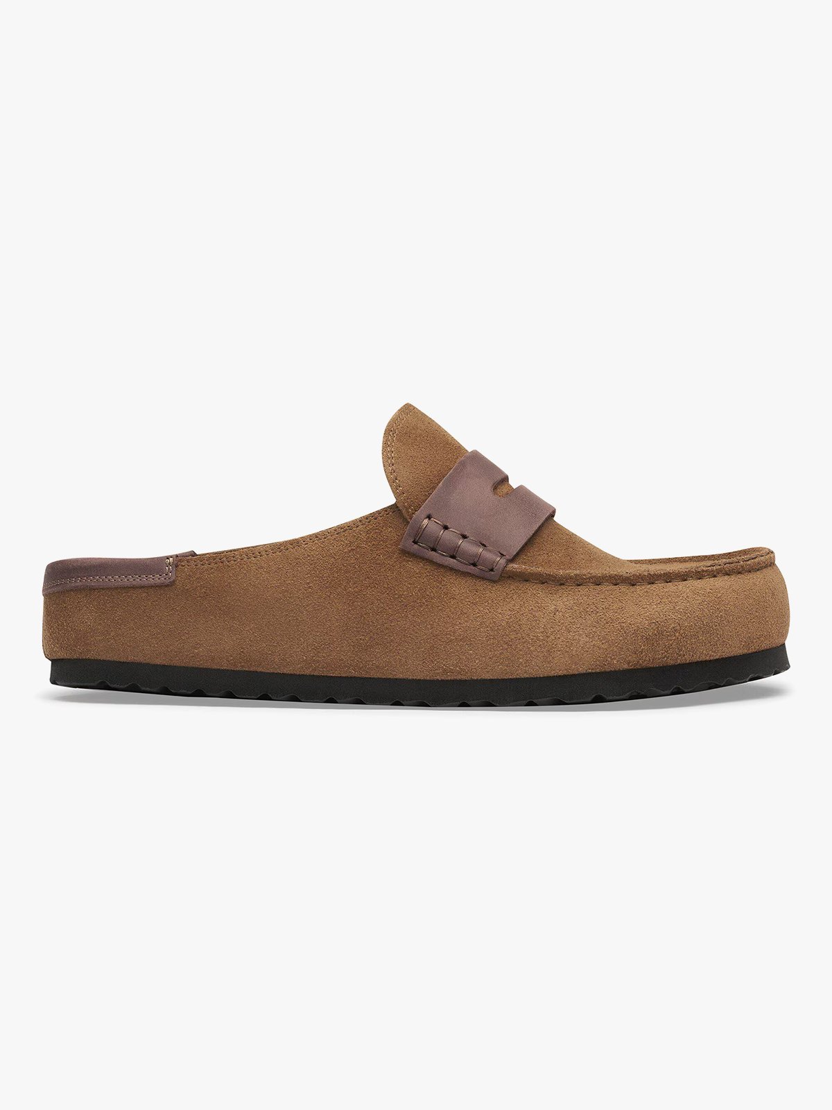 Birkenstock Naples Wrapped Mixed Leather Dark Tea
