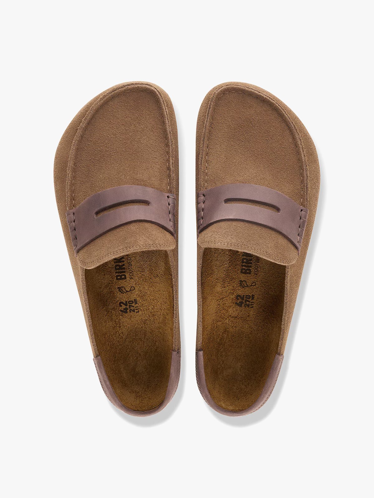 Birkenstock Naples Wrapped Mixed Leather Dark Tea