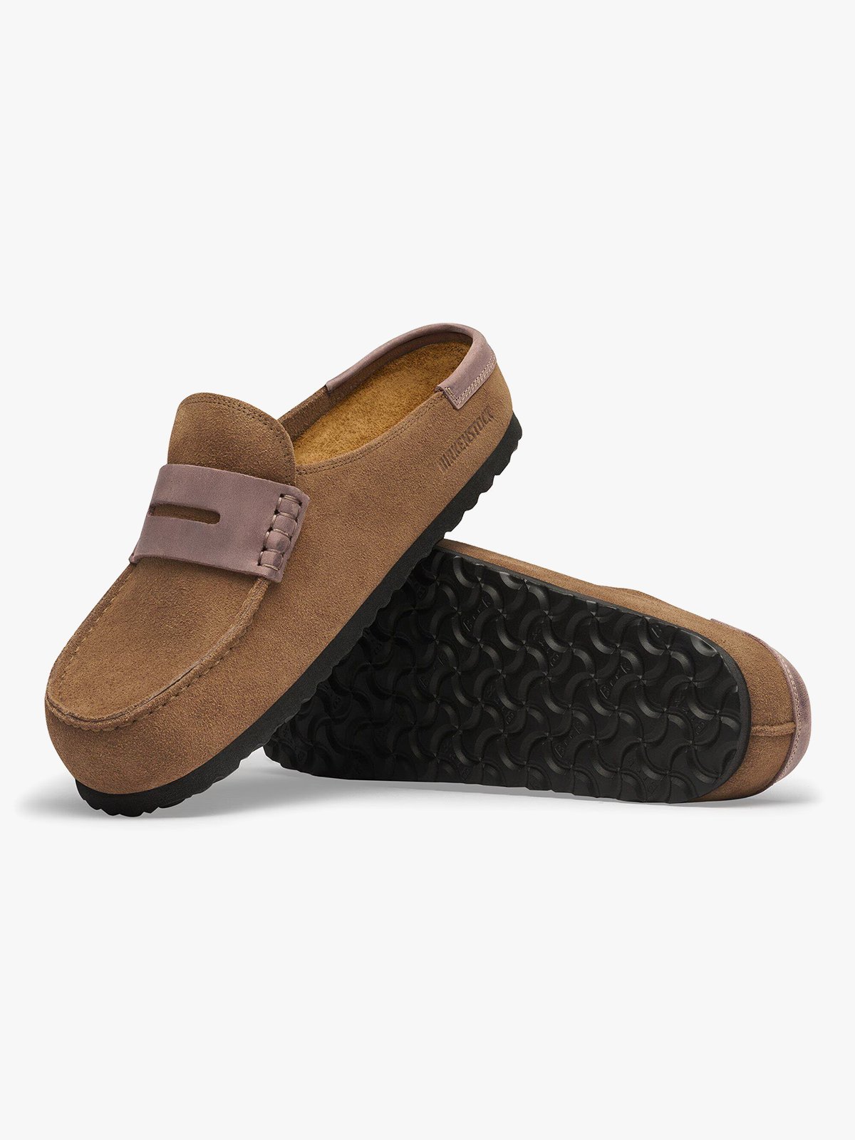 Birkenstock Naples Wrapped Mixed Leather Dark Tea