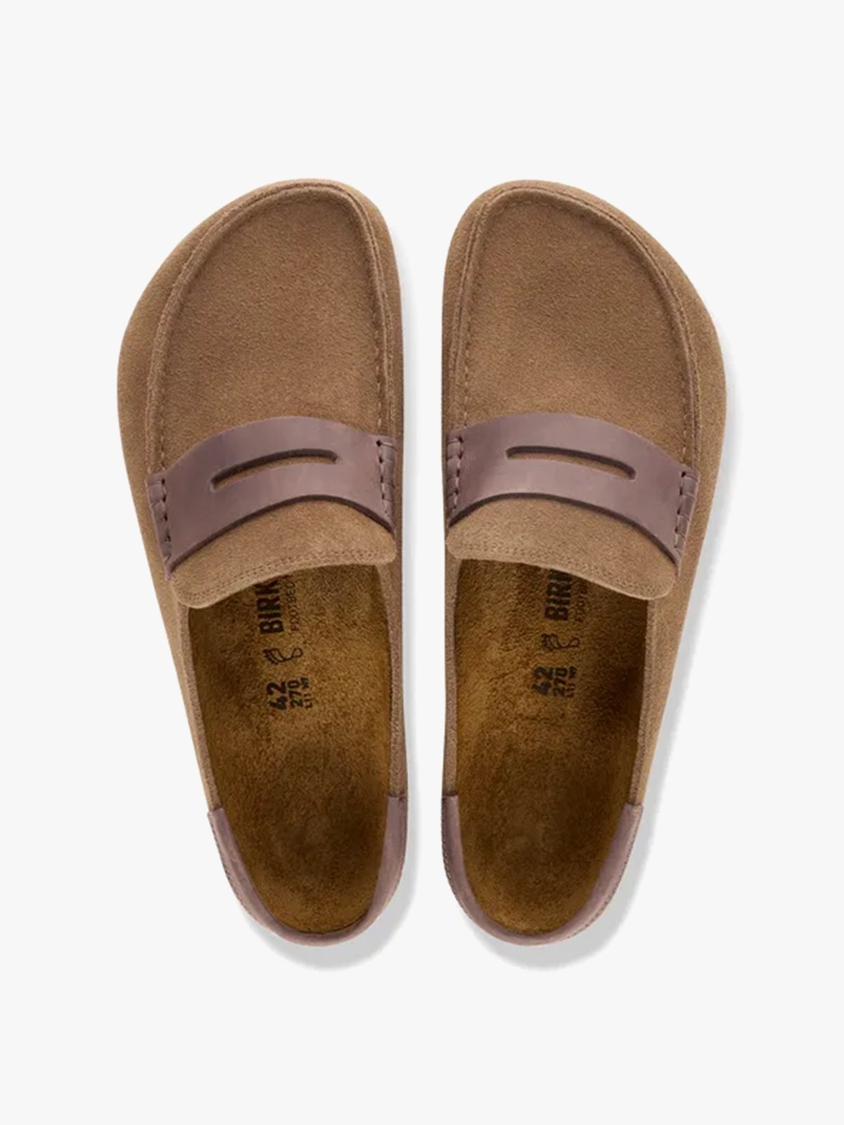 Birkenstock Naples Wrapped Mixed Leather Dark Tea