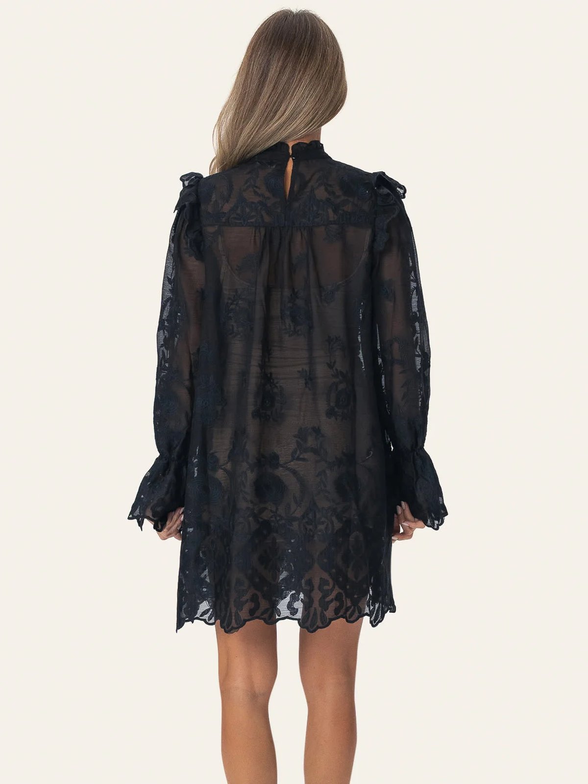 BYIC Ellinor Lace Dress Black