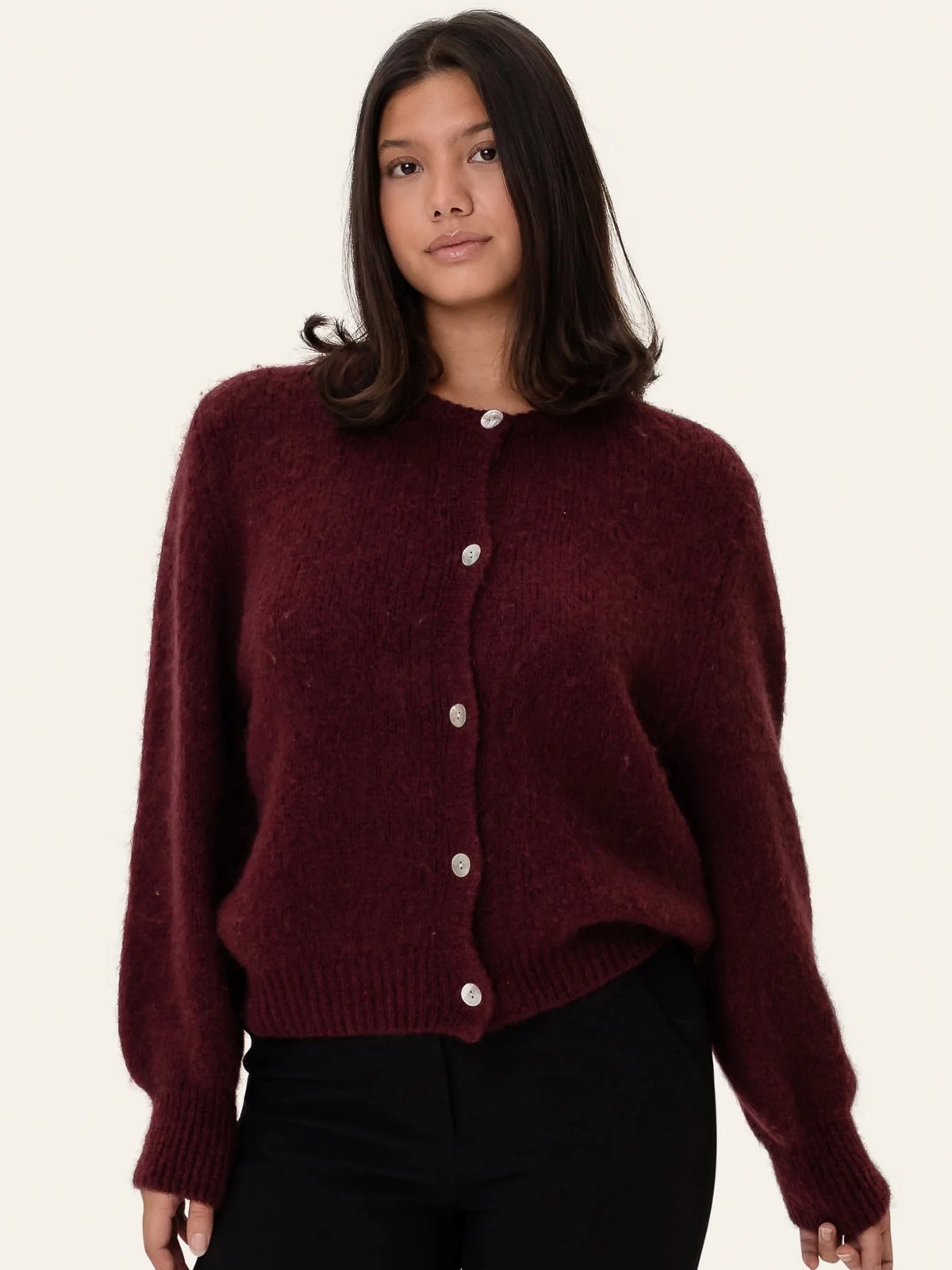 BYIC IdaIC Cardigan Bordeaux