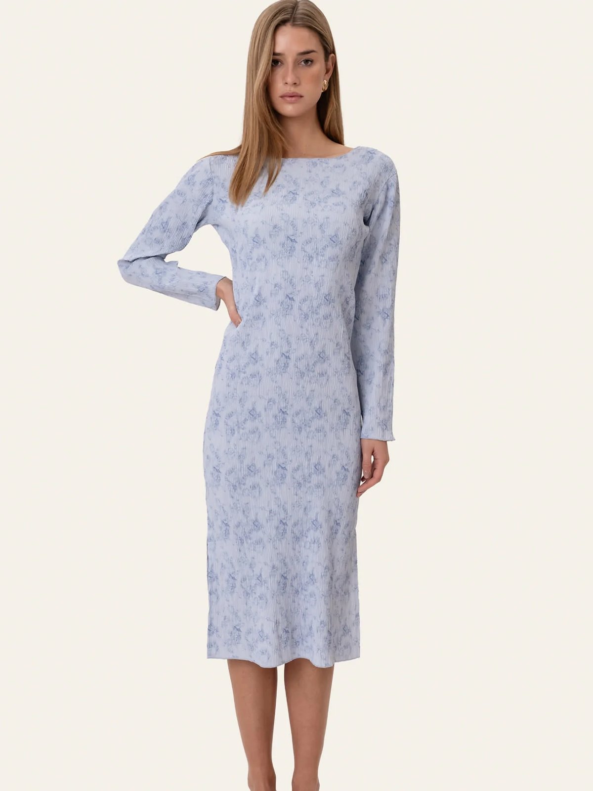 BYIC Oda Dress Soft Blue Blossom