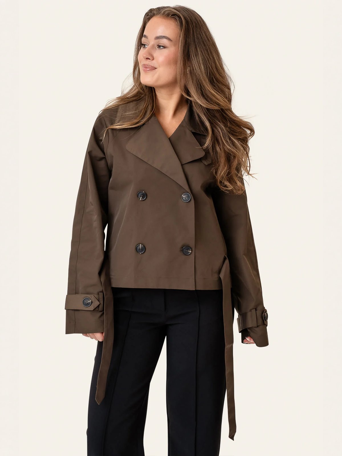 BYIC Alma Trenchcoat Dark Brown