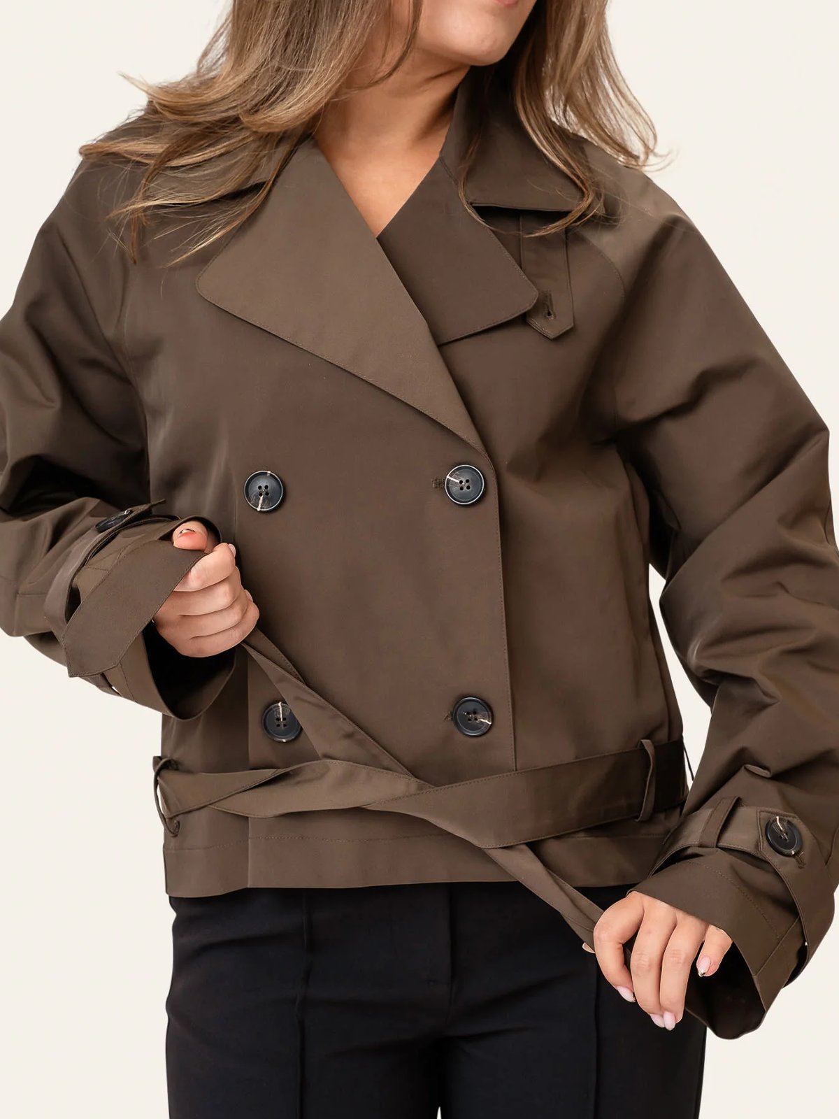 BYIC Alma Trenchcoat Dark Brown