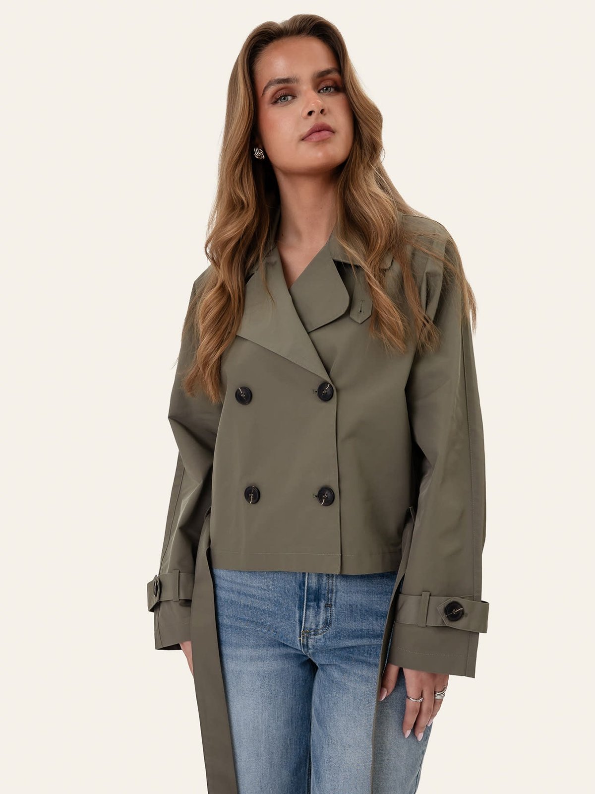 BYIC Alma Trenchcoat Green