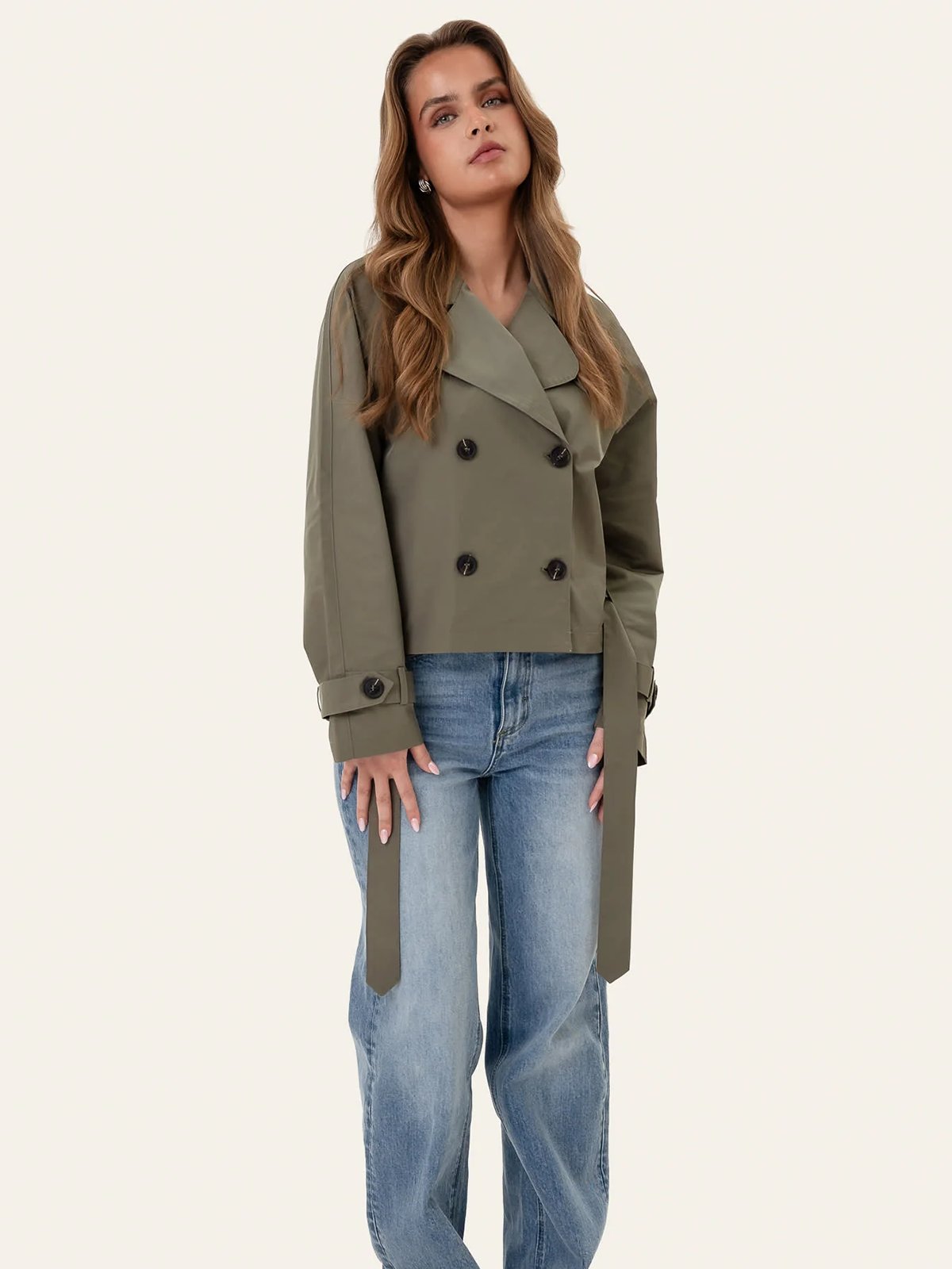 BYIC Alma Trenchcoat Green