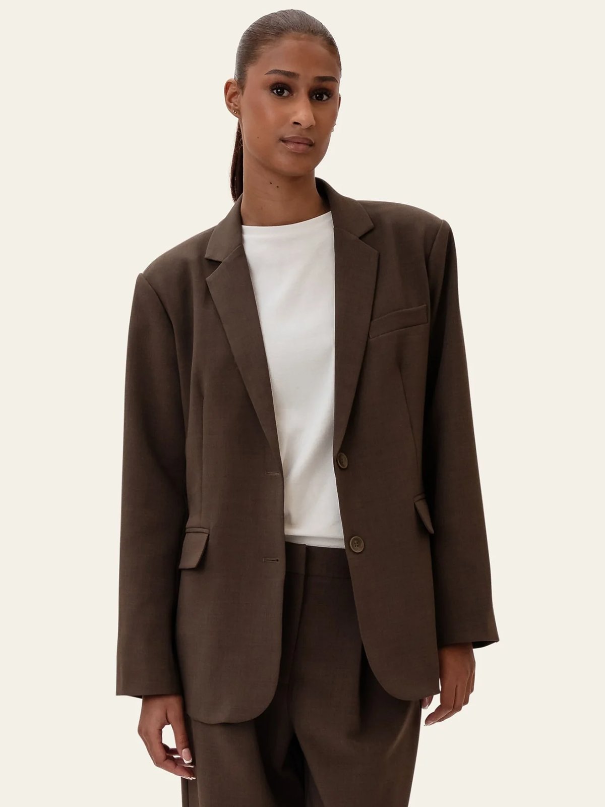 BYIC Signature Blazer Dark Brown