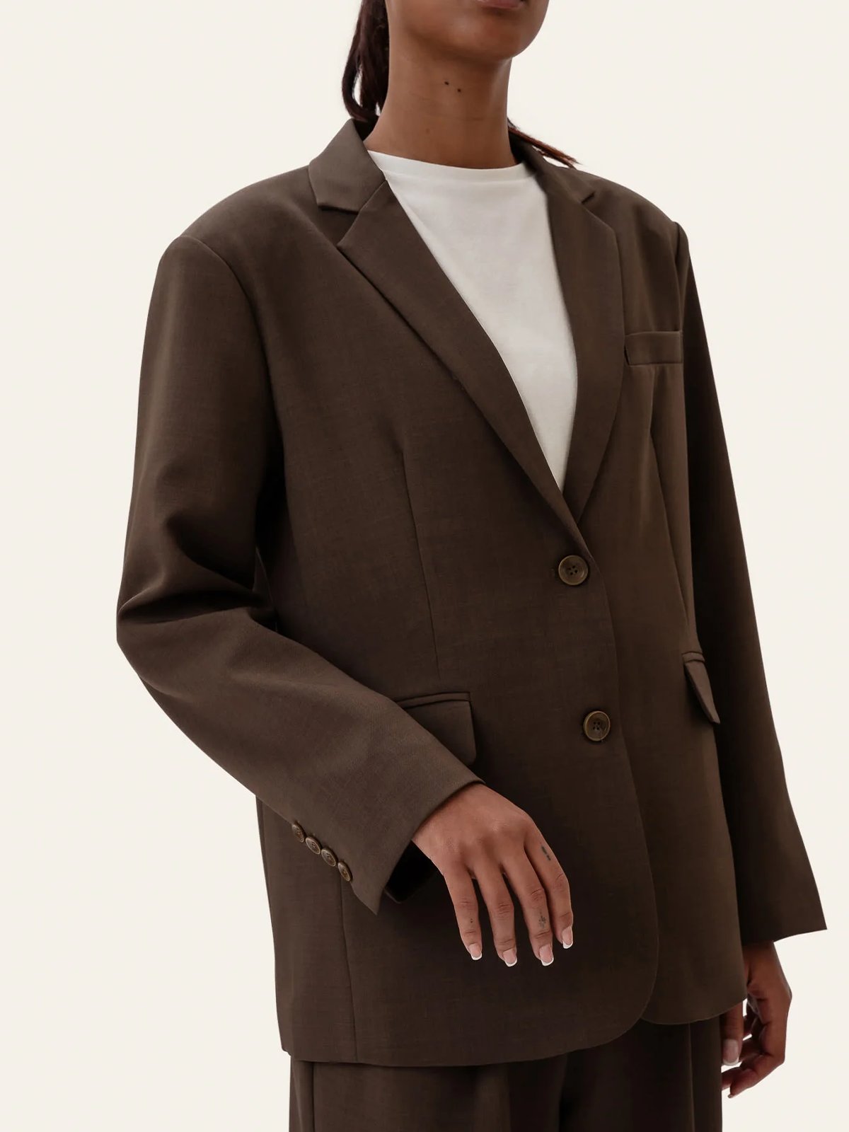 BYIC Signature Blazer Dark Brown