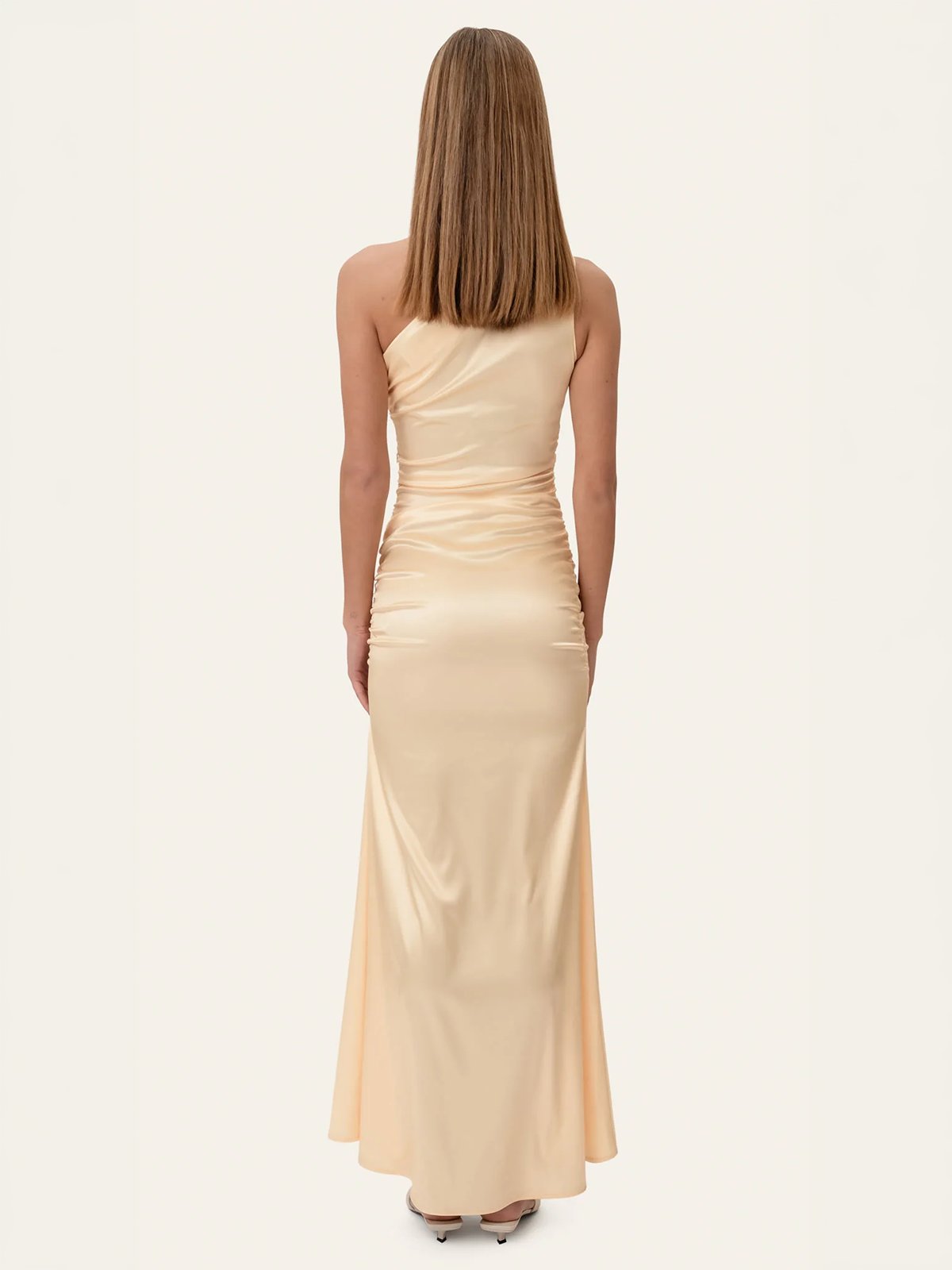BYIC Andrea Satin Dress Yellow