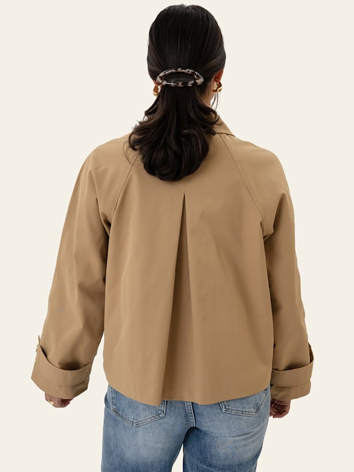 BYIC AvaIC Short Trenchcoat Camel