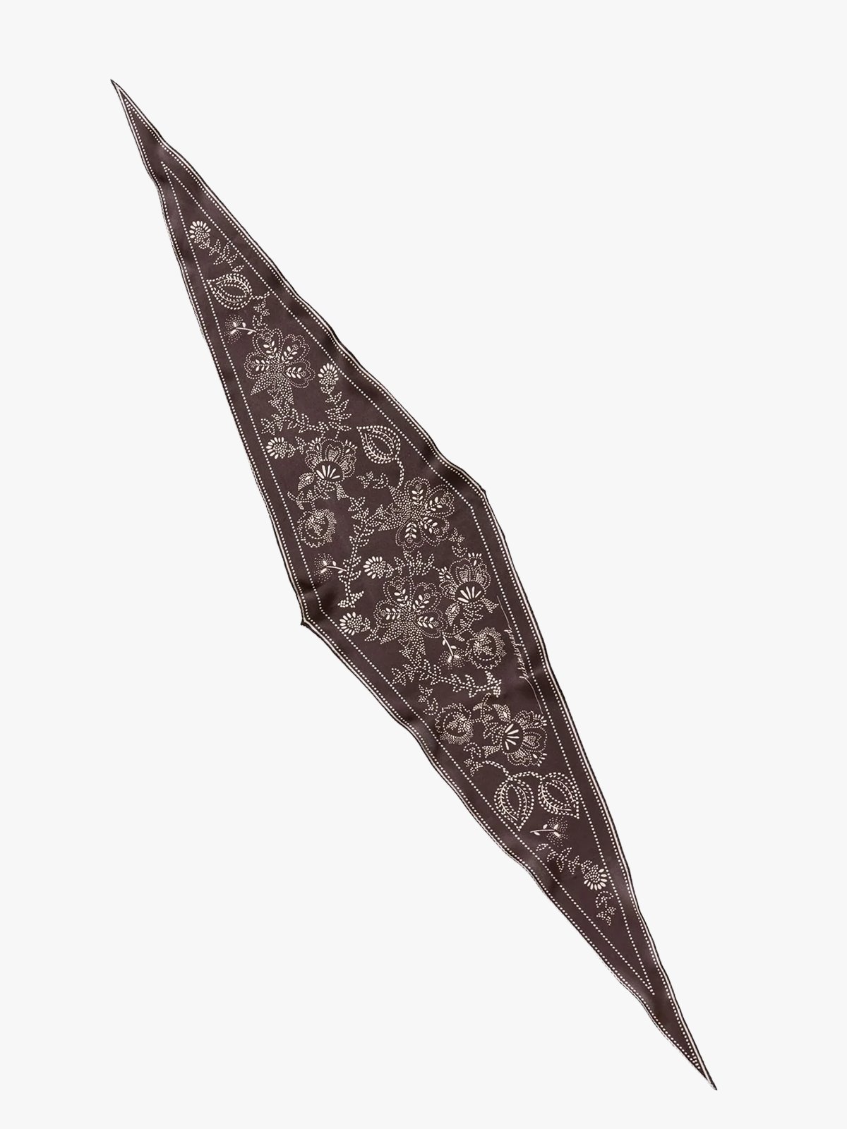 Becksöndergaard Dotted Flora Diamond Scarf Hot Fudge Brown