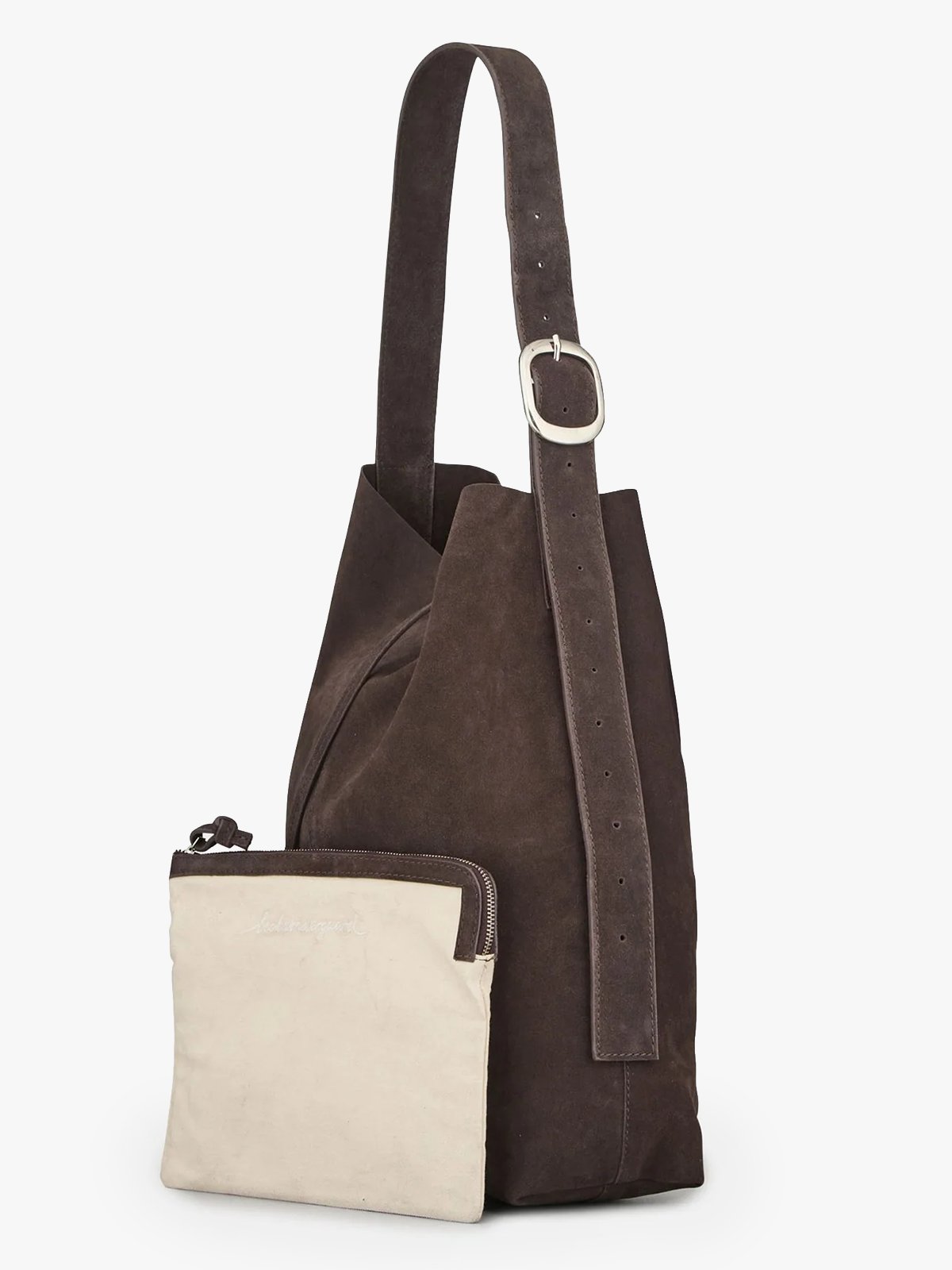 Becksöndergaard Suede Mae Buckle Bag Chocolate Torte