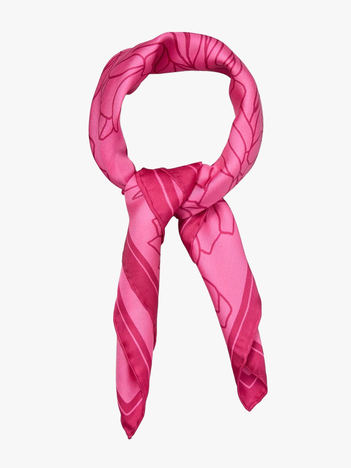 Becksöndergaard Stencia Tulip Sia Scarf Vivacious Pink