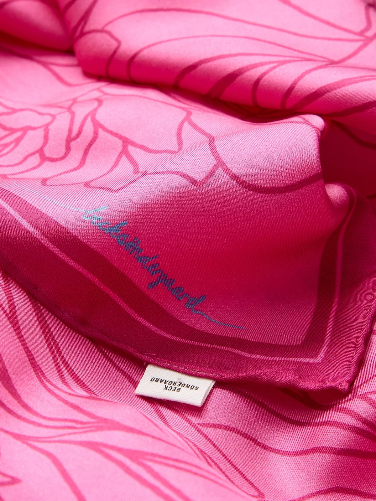 Becksöndergaard Stencia Tulip Sia Scarf Vivacious Pink