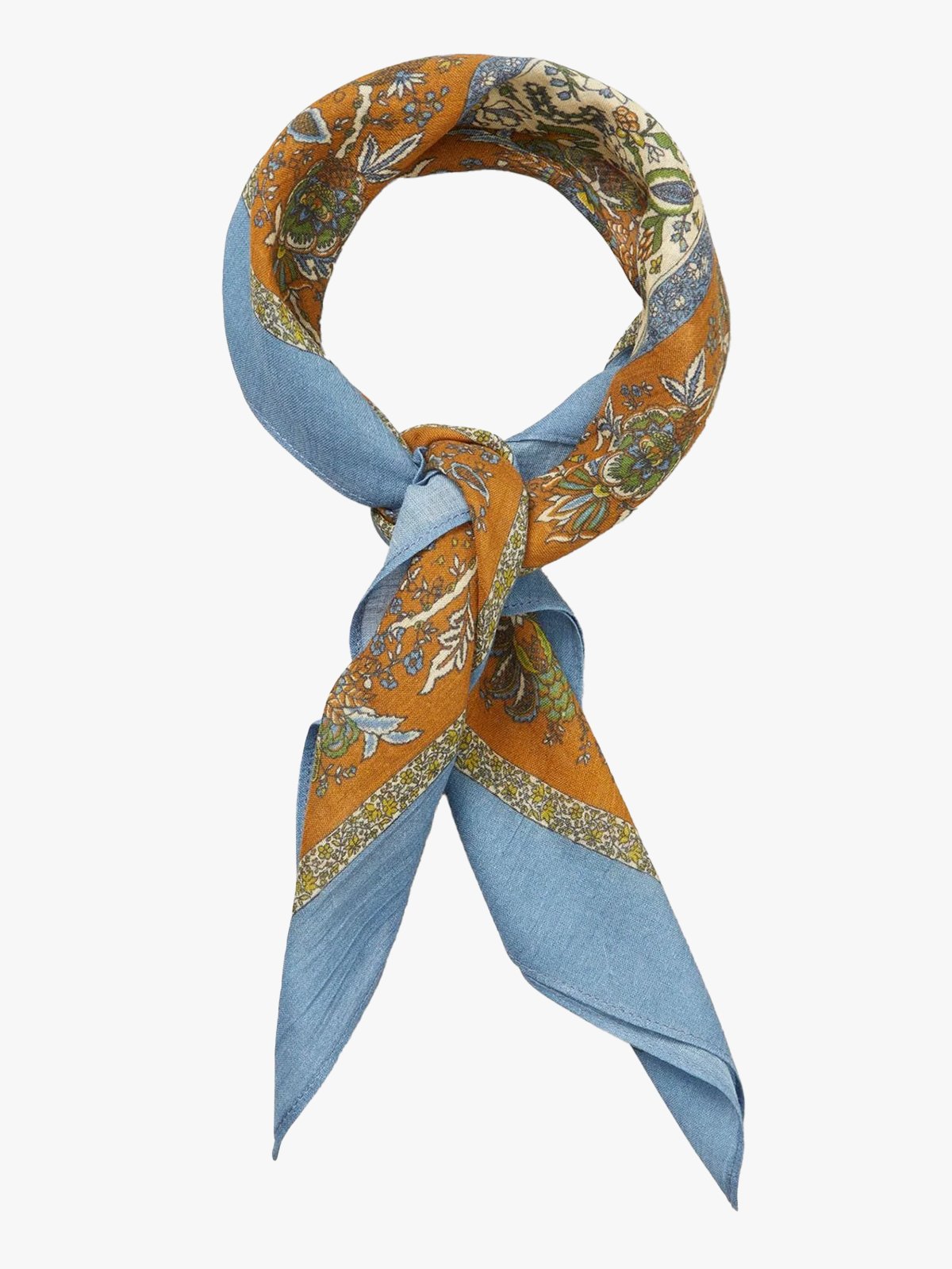 Becksöndergaard Tapisflora Cotta Scarf Windward Blue
