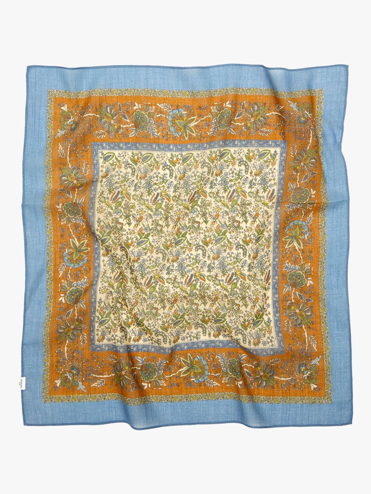 Becksöndergaard Tapisflora Cotta Scarf Windward Blue