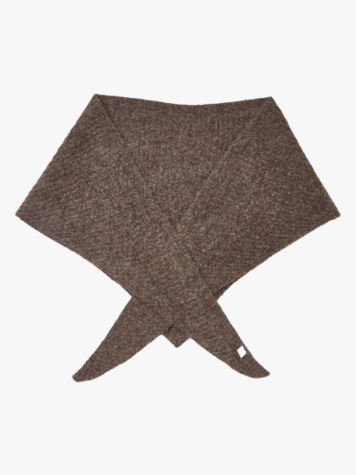 Becksöndergaard Alpaca-Wool Triangle Scarf Hot Fudge Brown