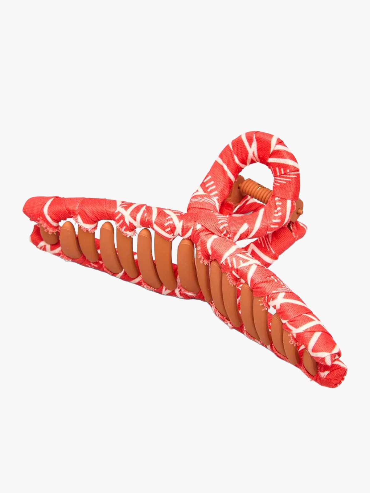 Becksöndergaard Grid Cotta Celabrina Hair Claw Salsa Red
