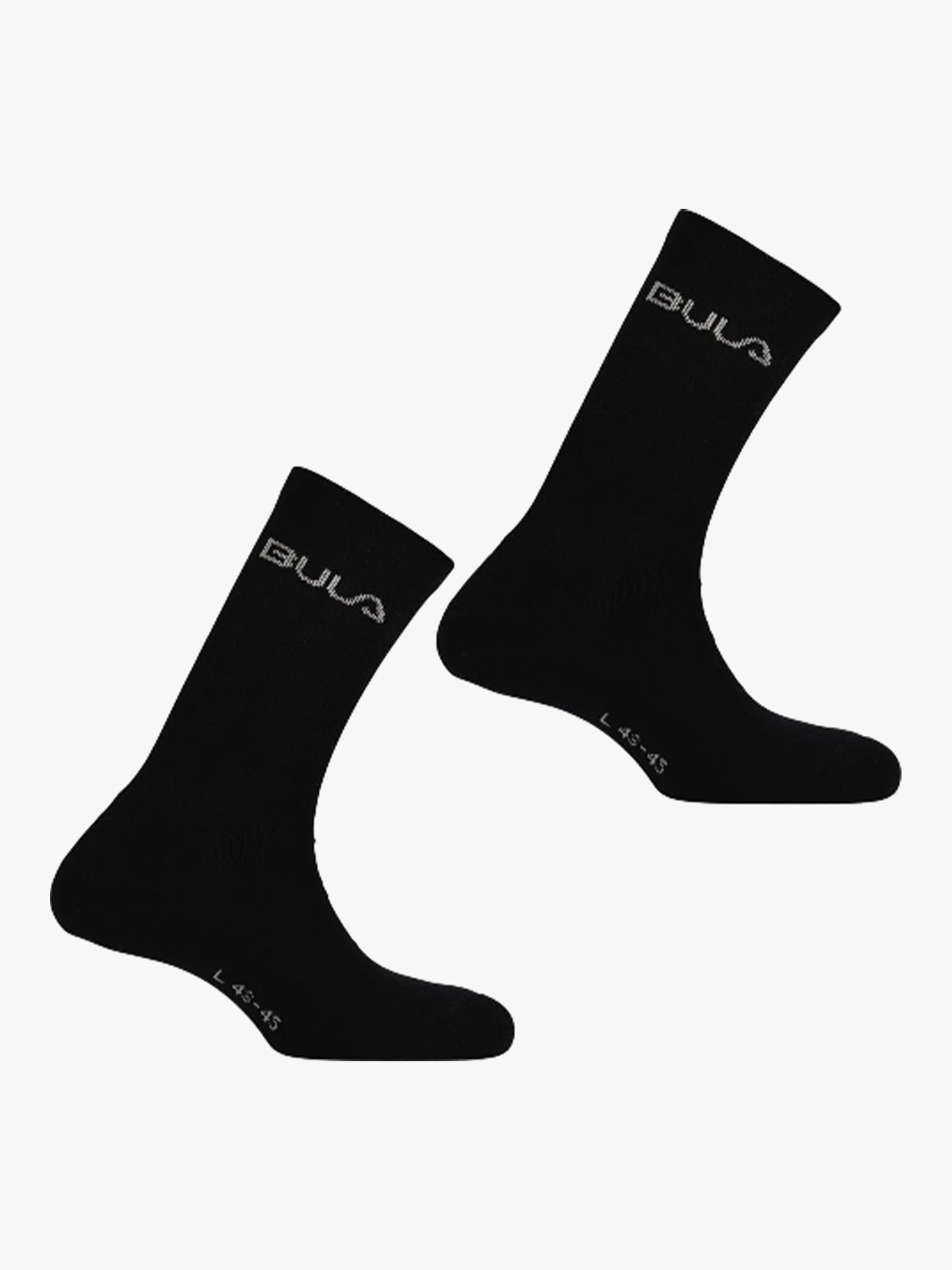 Bula 2-Pack Basic Wool Socks Black