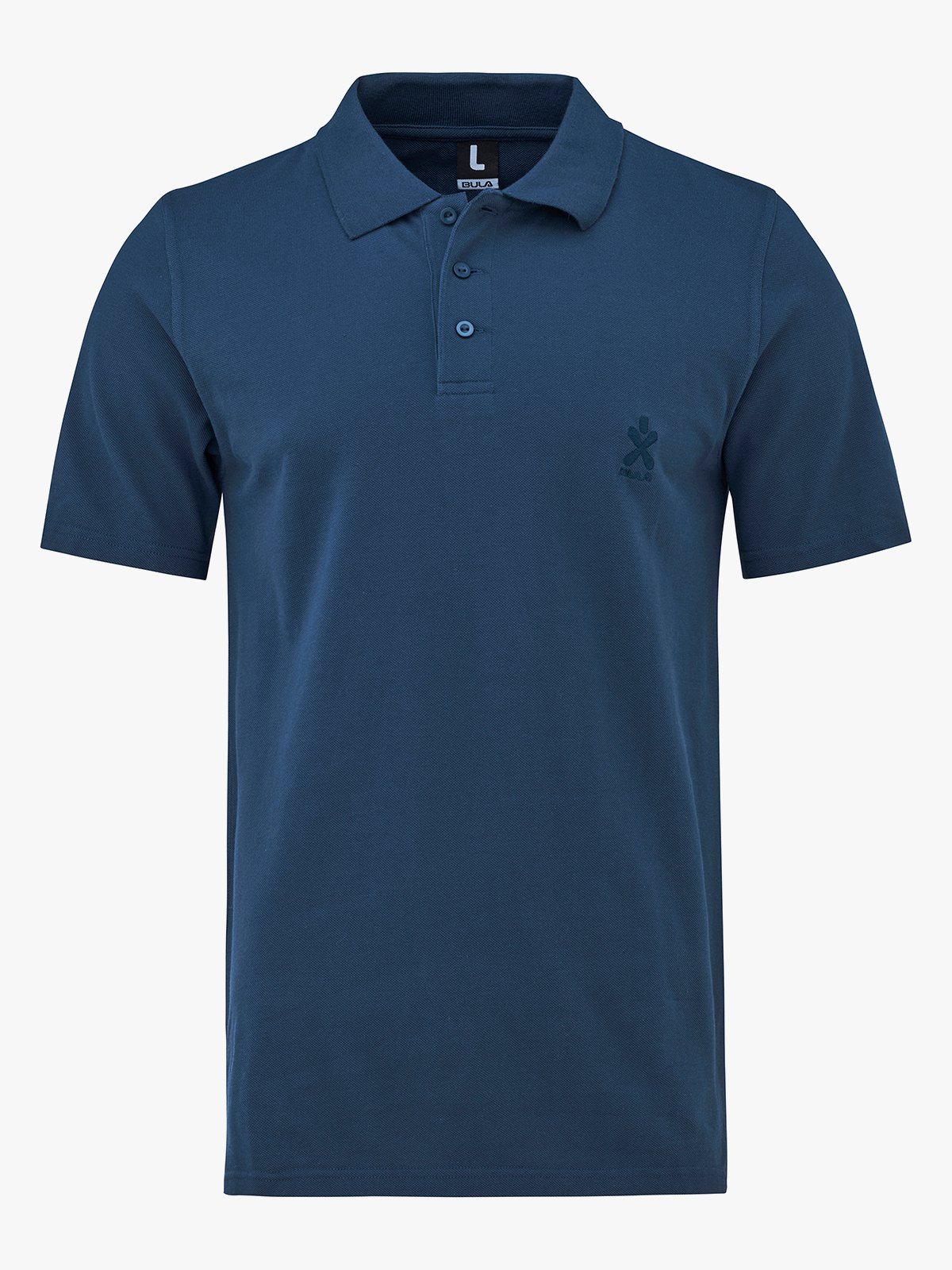 Bula Breeze Polo Shirt Denim
