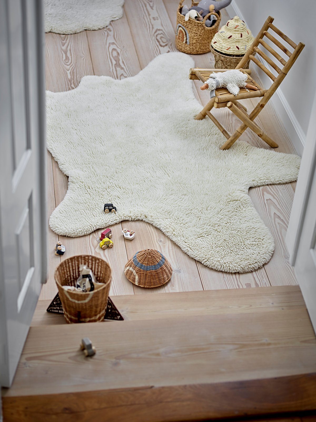 Bloomingville Mini Space Kurv Med Lokk Flerfarget