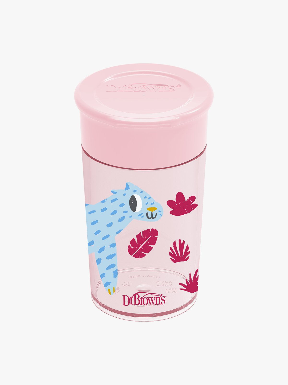 Dr Brown 360 Kopp Rosa 300ml Flerfarget