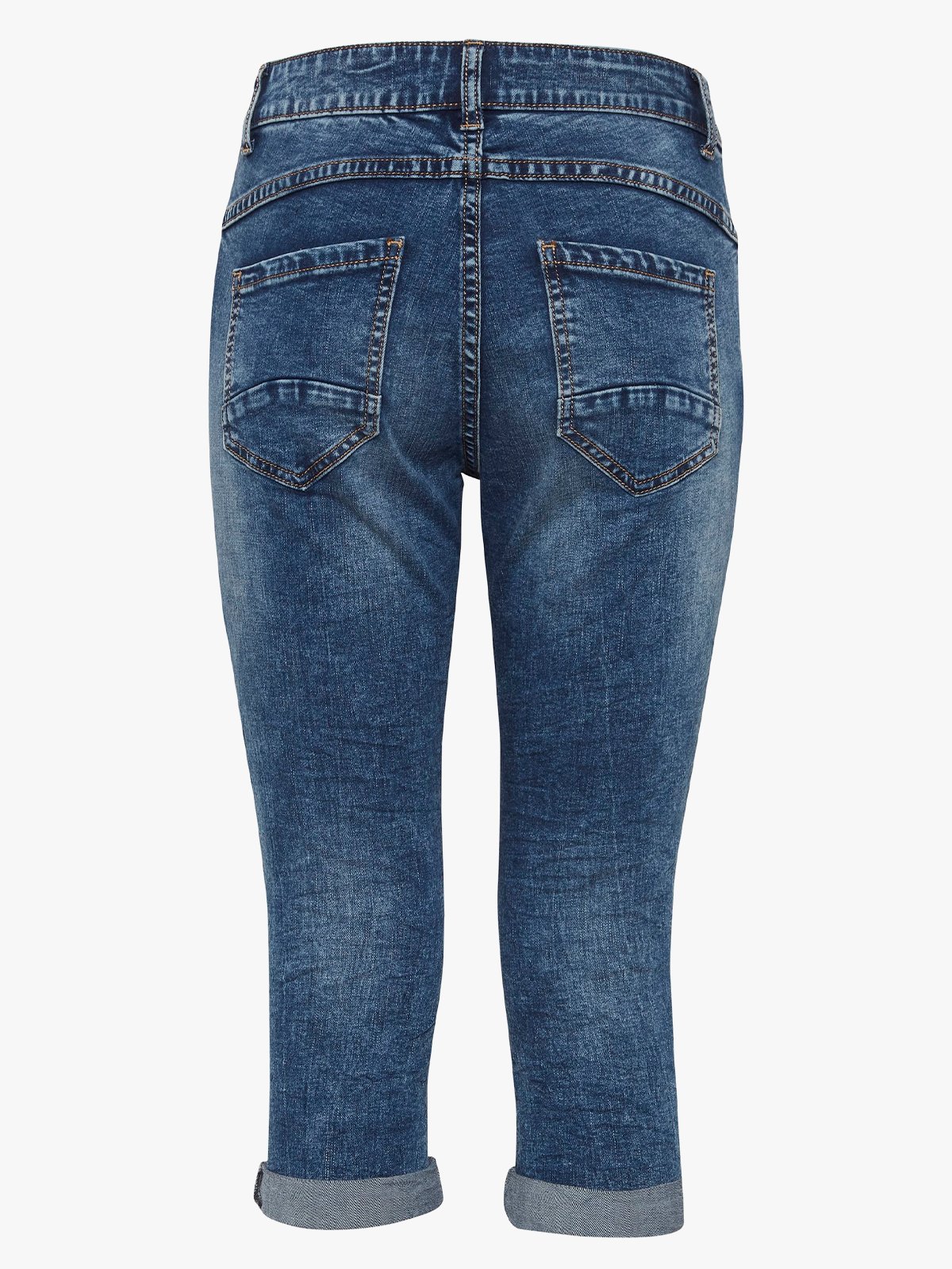 B.YOUNG Kaily Capri No Denim Mid Blue Denim