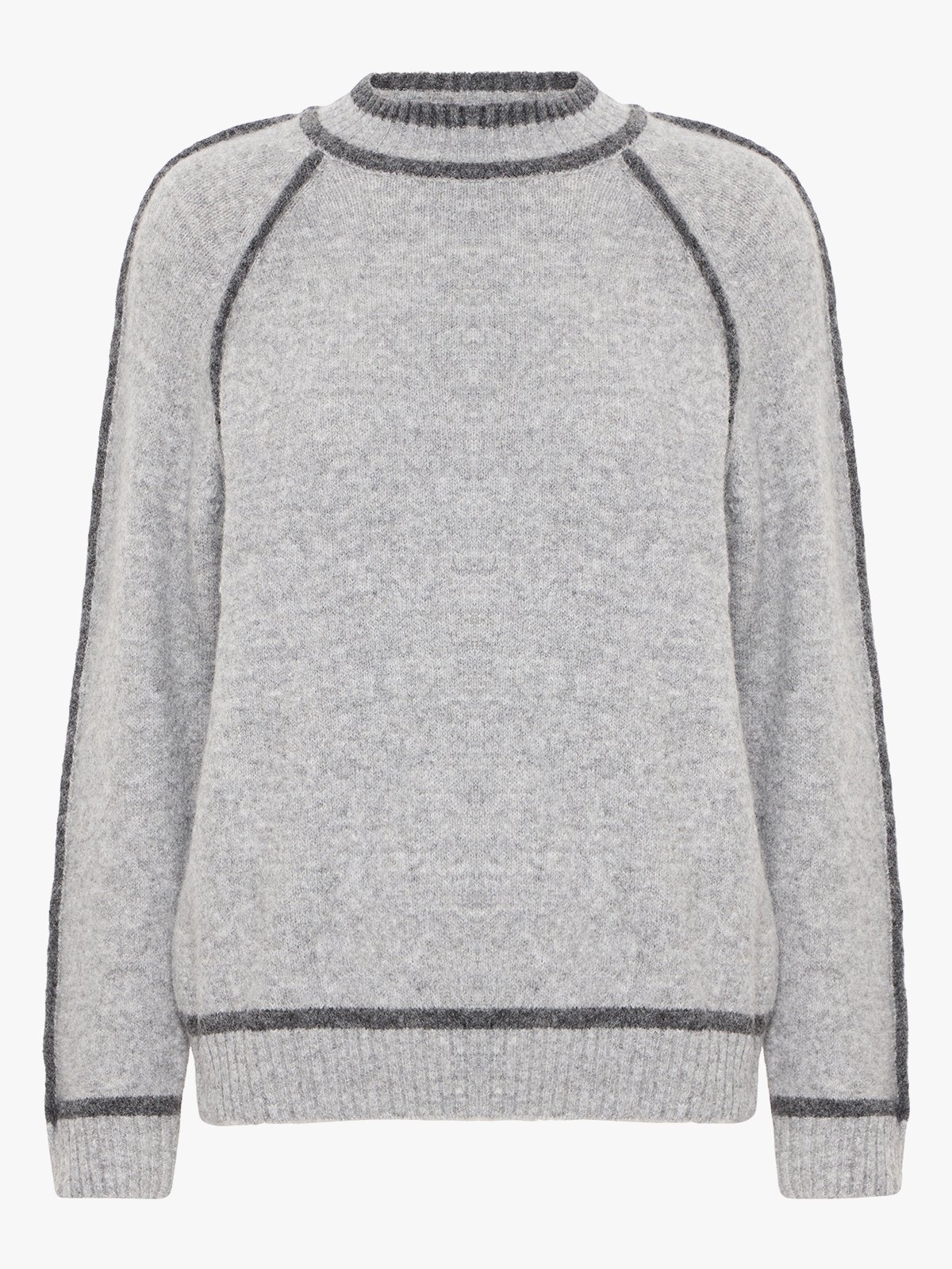 B.YOUNG Ninna W.Turtle Neck Mid Grey Melange Mix
