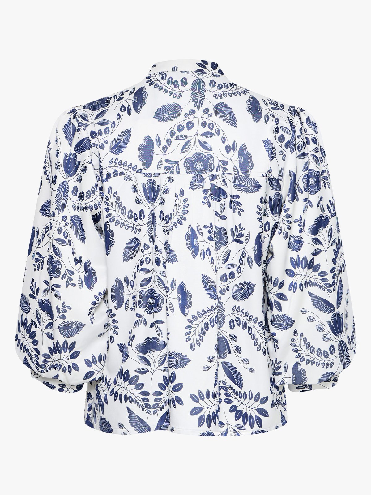 B.YOUNG Isolda Blouse Med Blue Flower