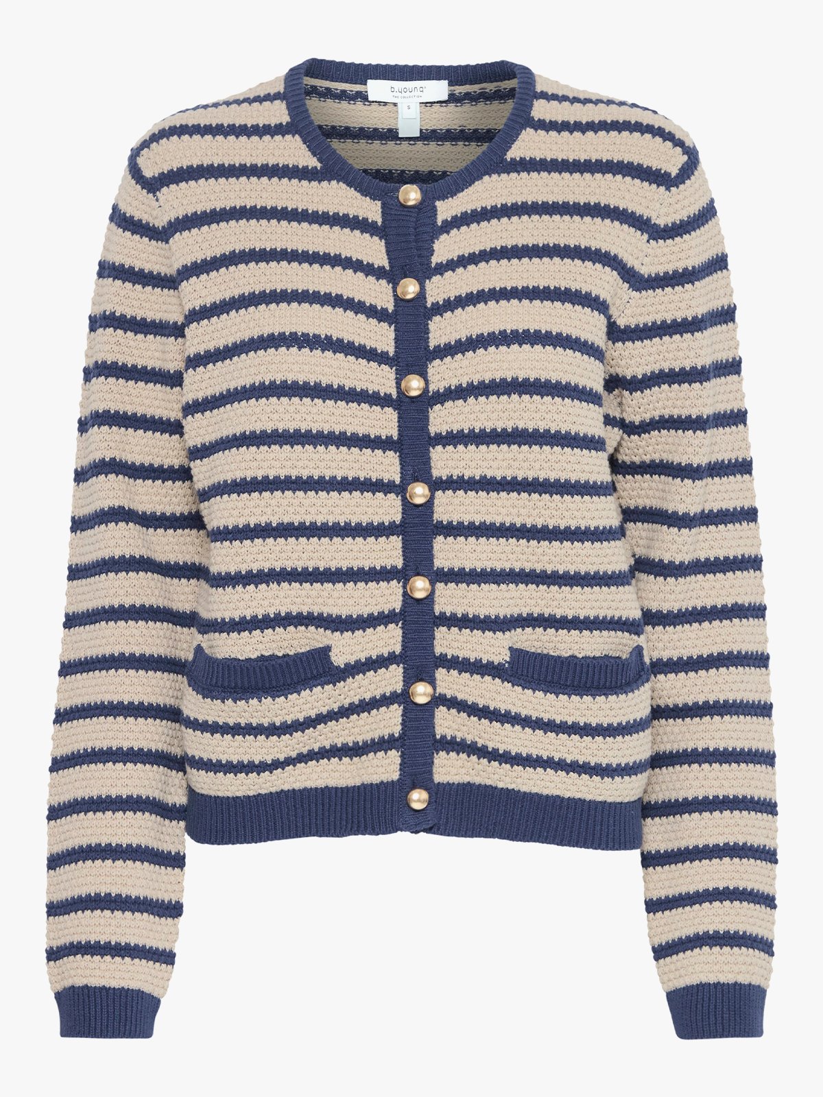 B.YOUNG Mikala Short Cardigan Humus Mix