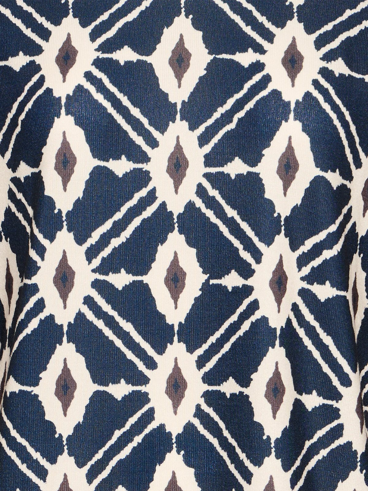 B.YOUNG Pieta All Over Print Top Navy Blazer Ikat
