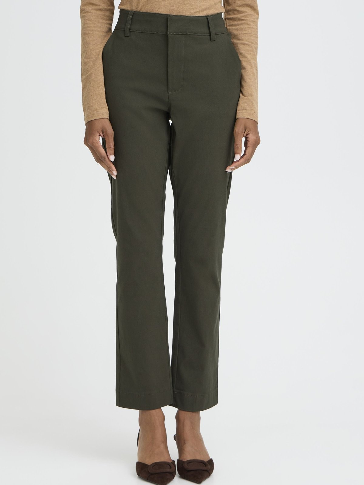 B.YOUNG Dixi Straight Pants Rosin