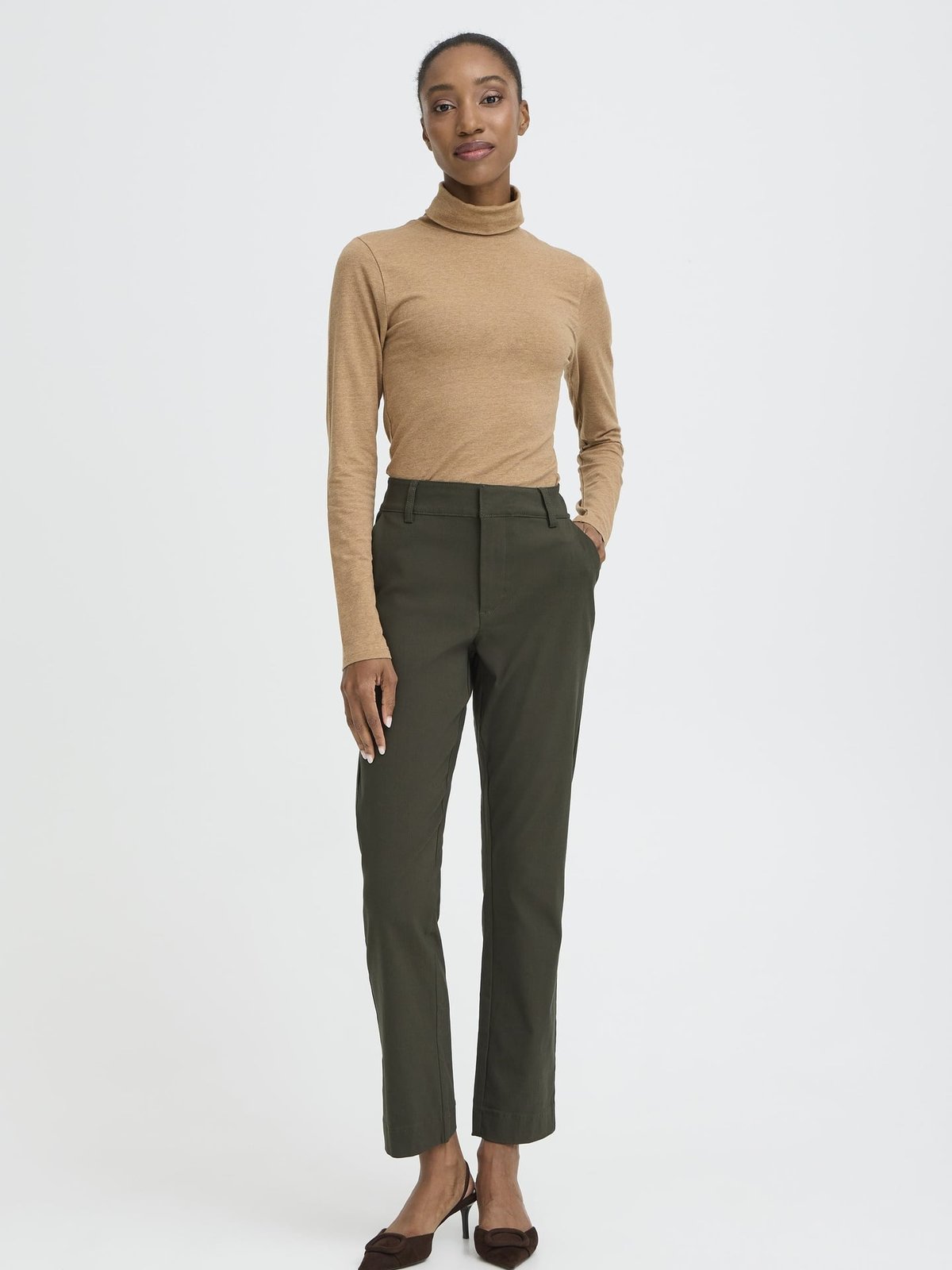 B.YOUNG Dixi Straight Pants Rosin