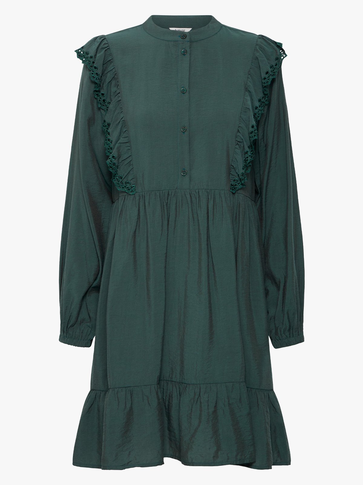 B.YOUNG Janva Frill Short Dress Green Gables