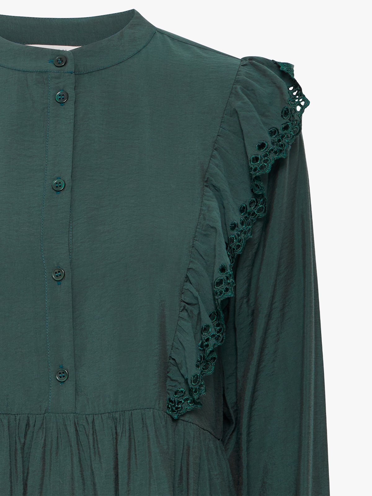 B.YOUNG Janva Frill Short Dress Green Gables