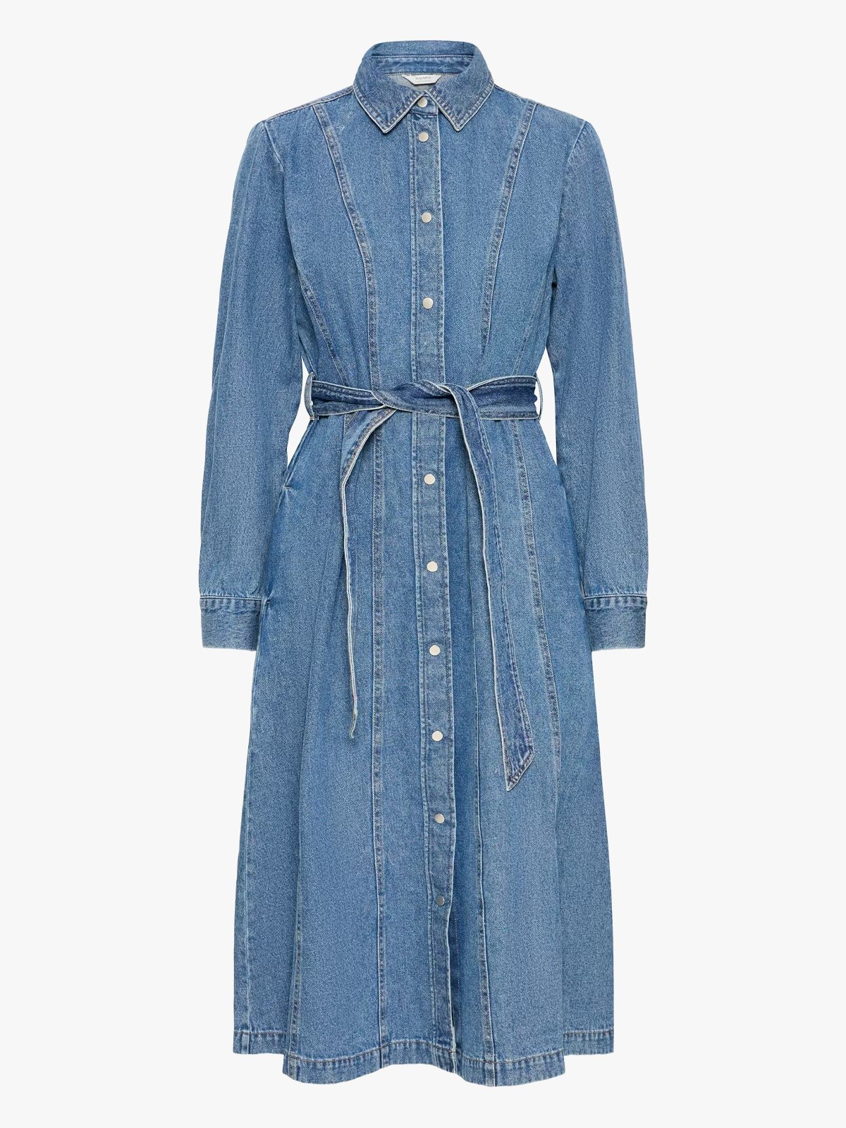 B.YOUNG Kapuca Dress Mid Blue Denim