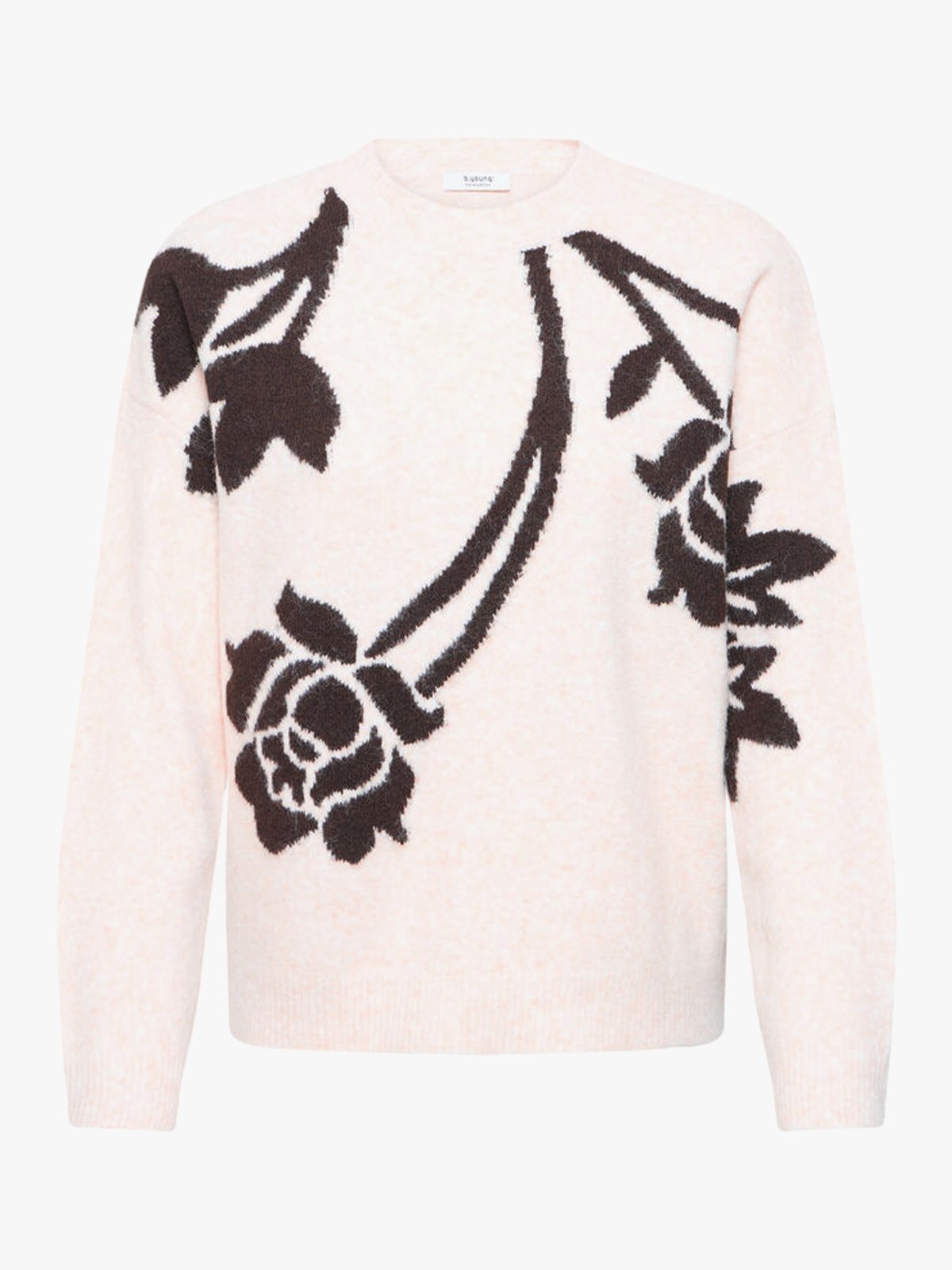 B.YOUNG Omea Flower Jumper Hvit
