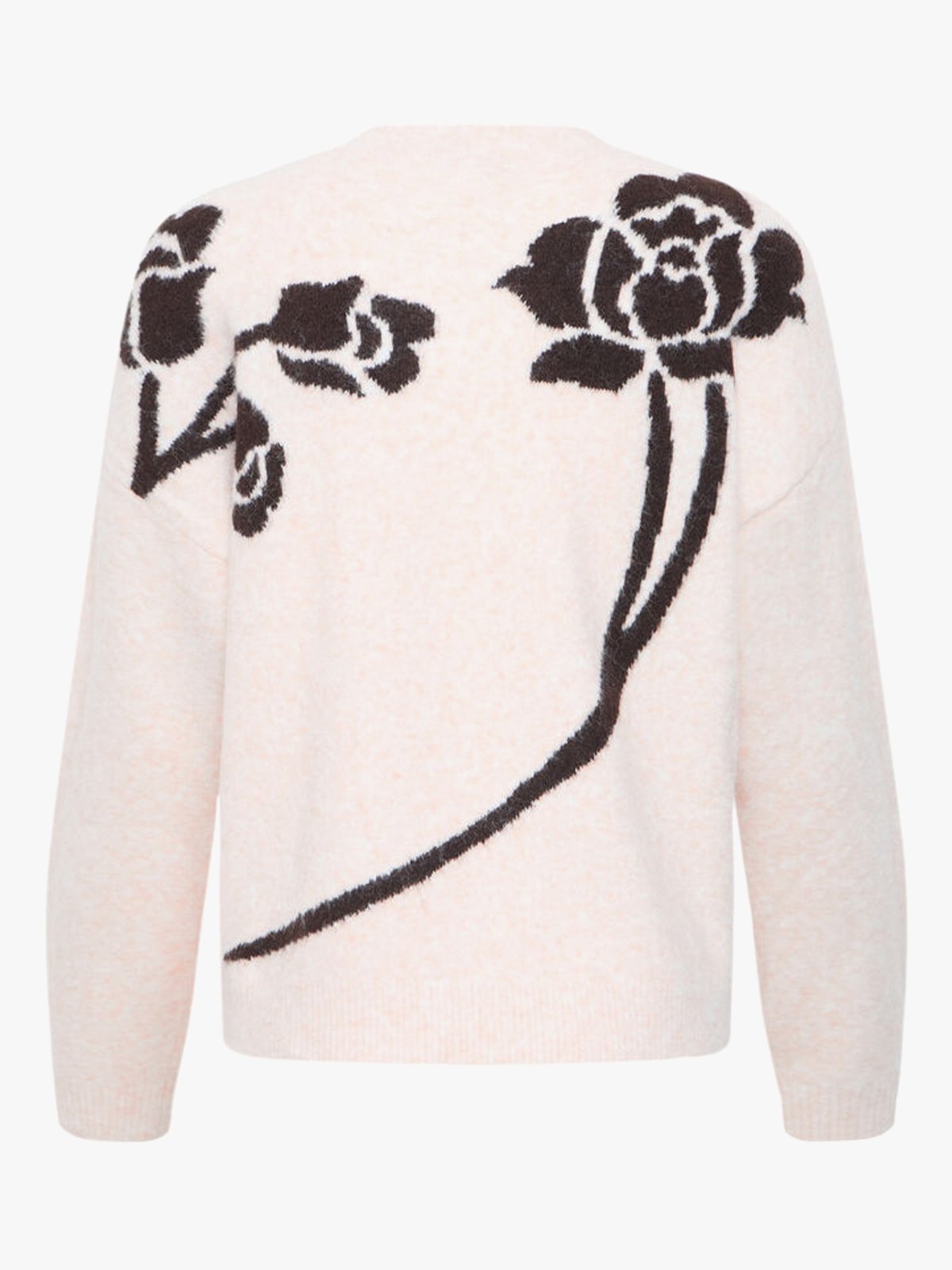 B.YOUNG Omea Flower Jumper Hvit